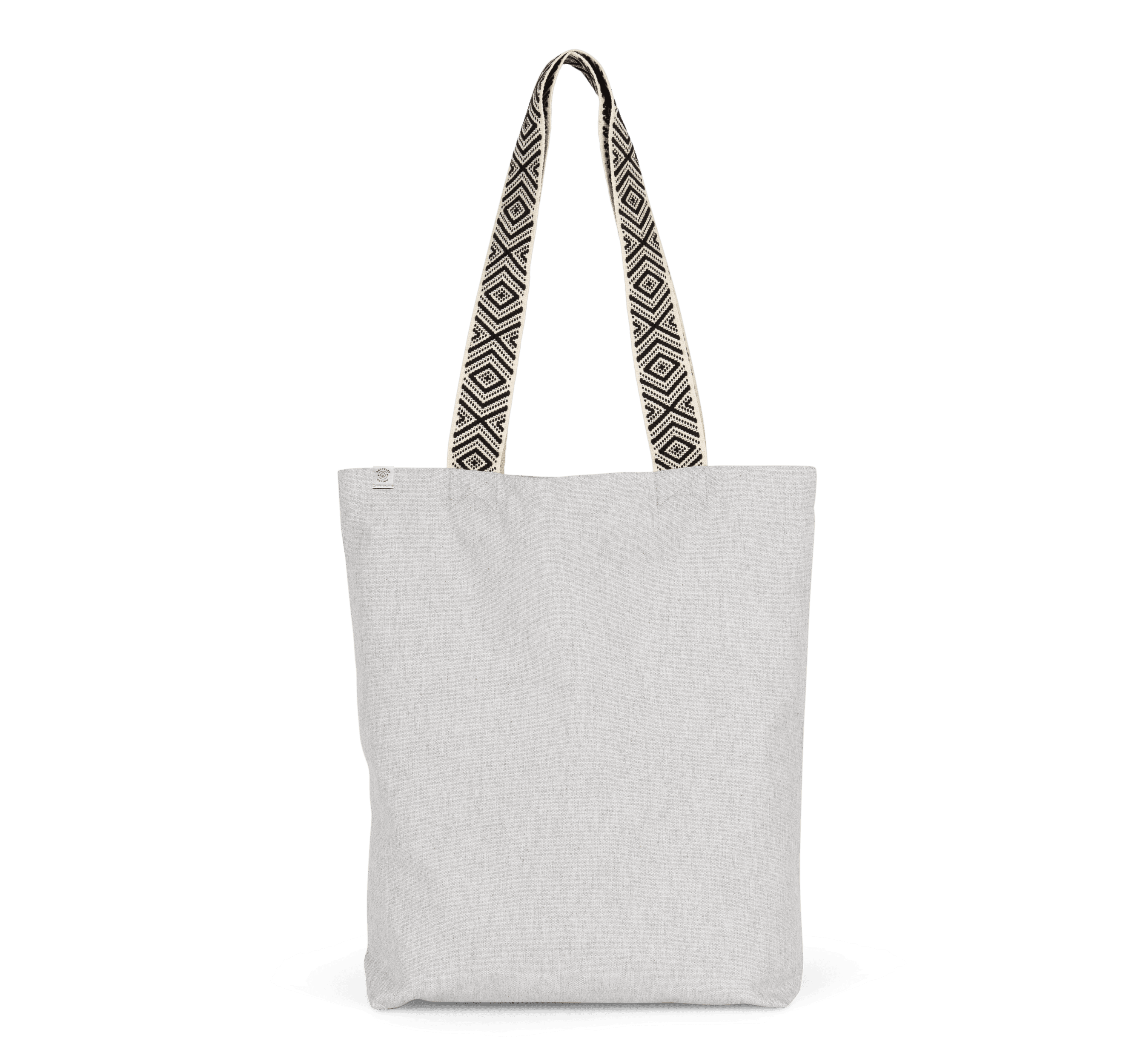 Sac shopping recyclé — coloris Pebble Grey / Ethnic Black (Gris)