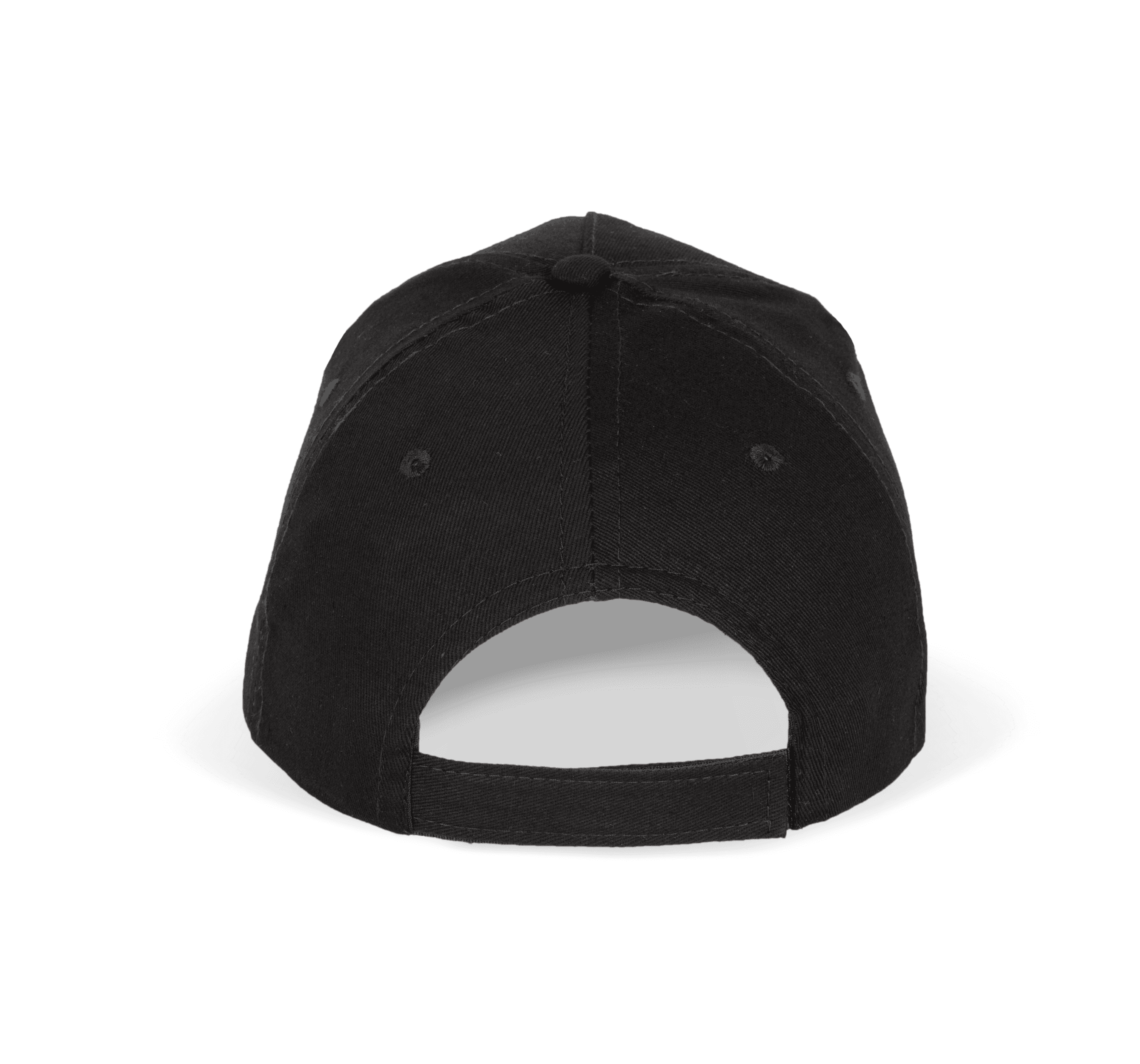 Casquette sandwich contrasté - 5 panneaux — coloris Black / Red (Noir)