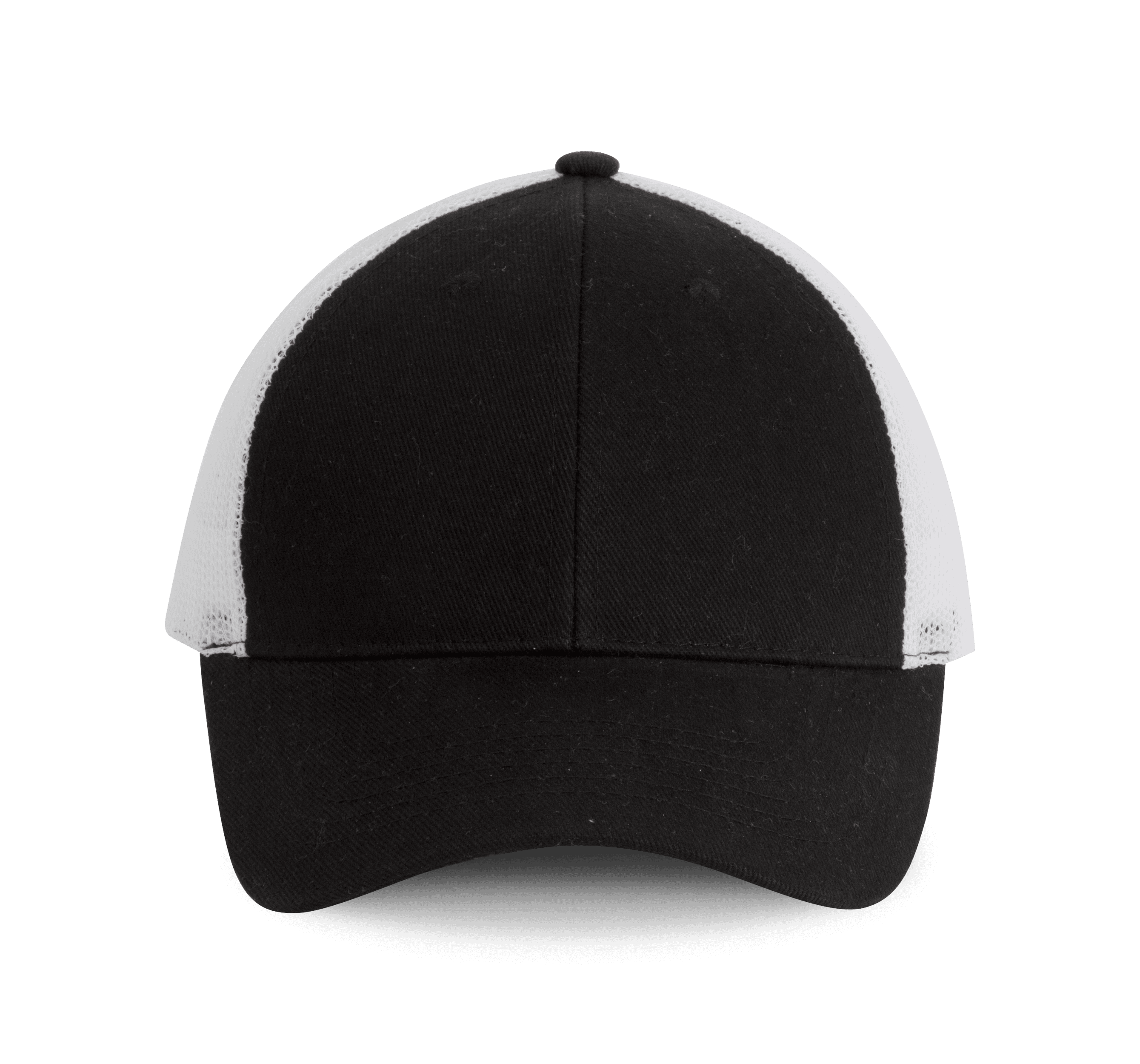 Casquette Trucker - 6 panneaux — coloris Black / White (Noir)