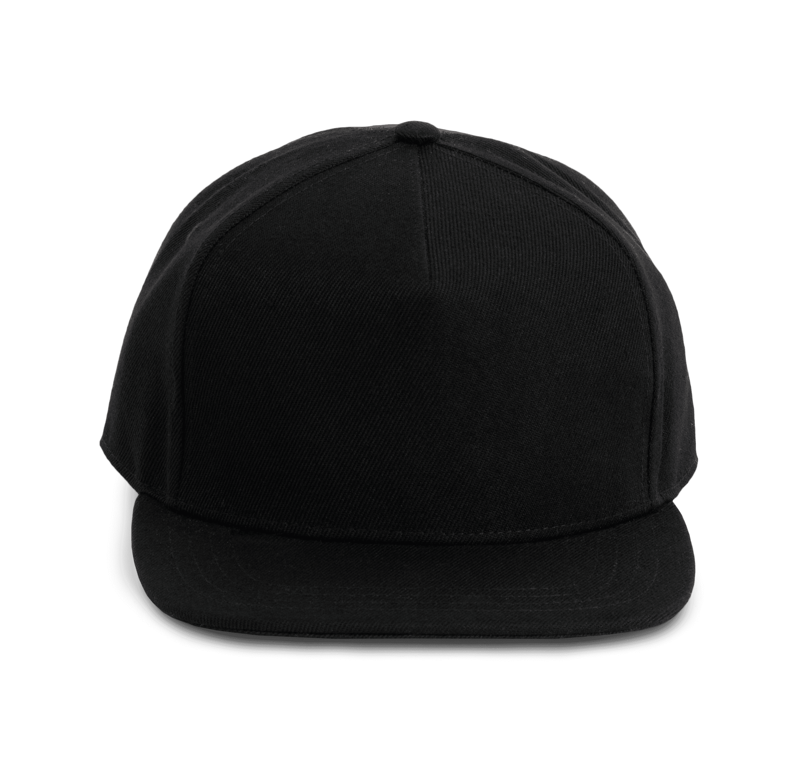 Casquette Snapback - 5 panneaux — coloris Black (Noir)