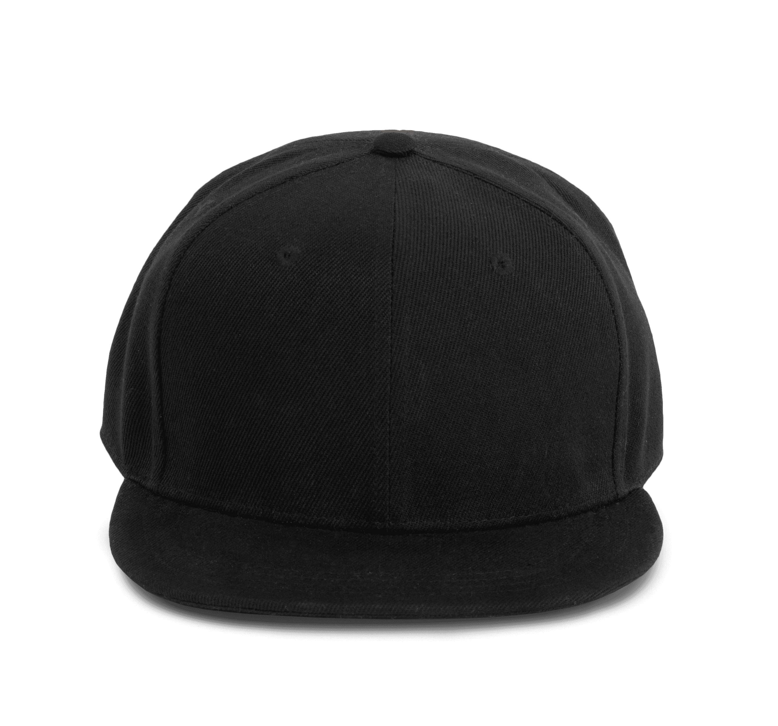 Casquette Snapback - 6 panneaux — coloris Black (Noir)