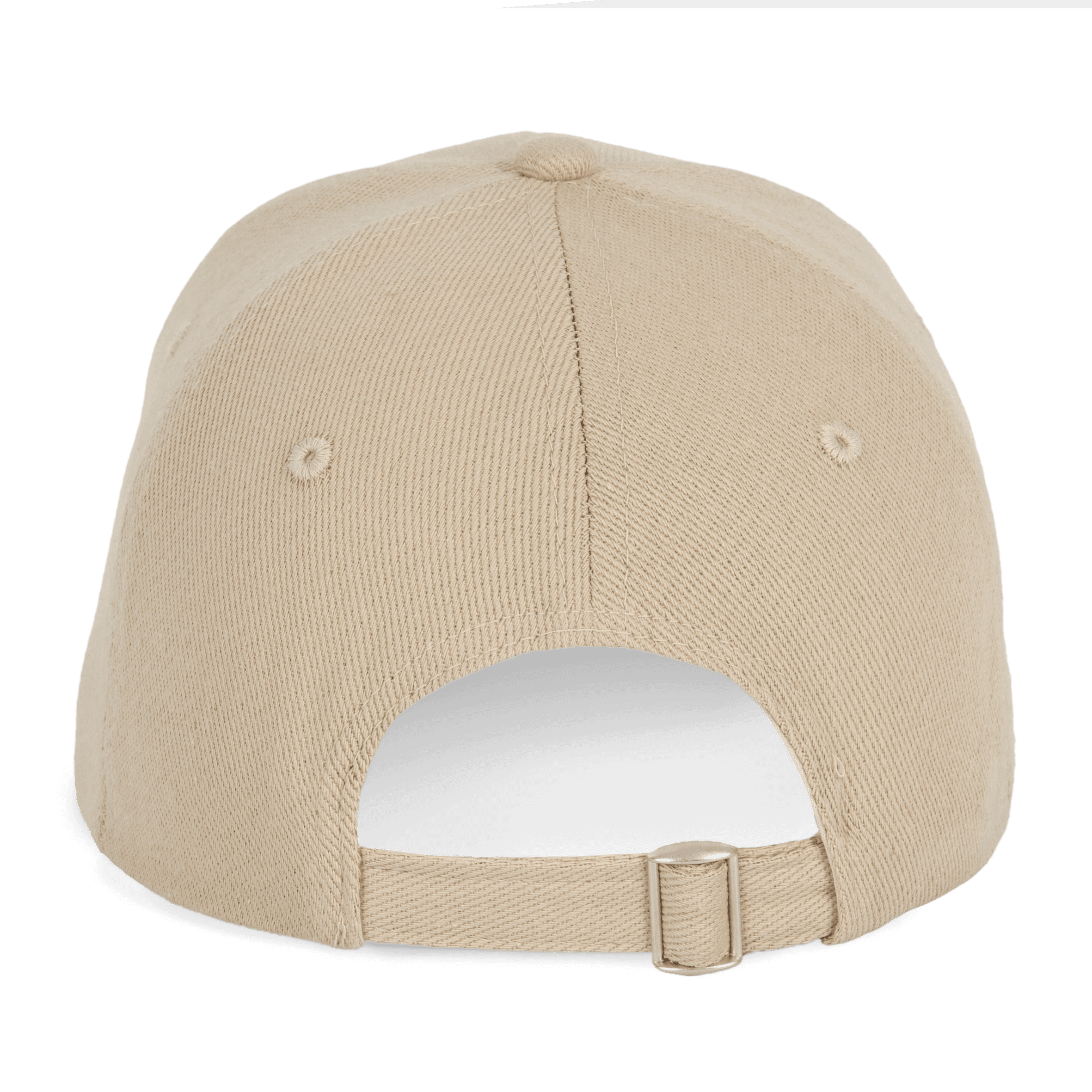 Casquette en coton et polyester recyclés K-loop tracking-  6 panneaux — coloris Beige (Beige)