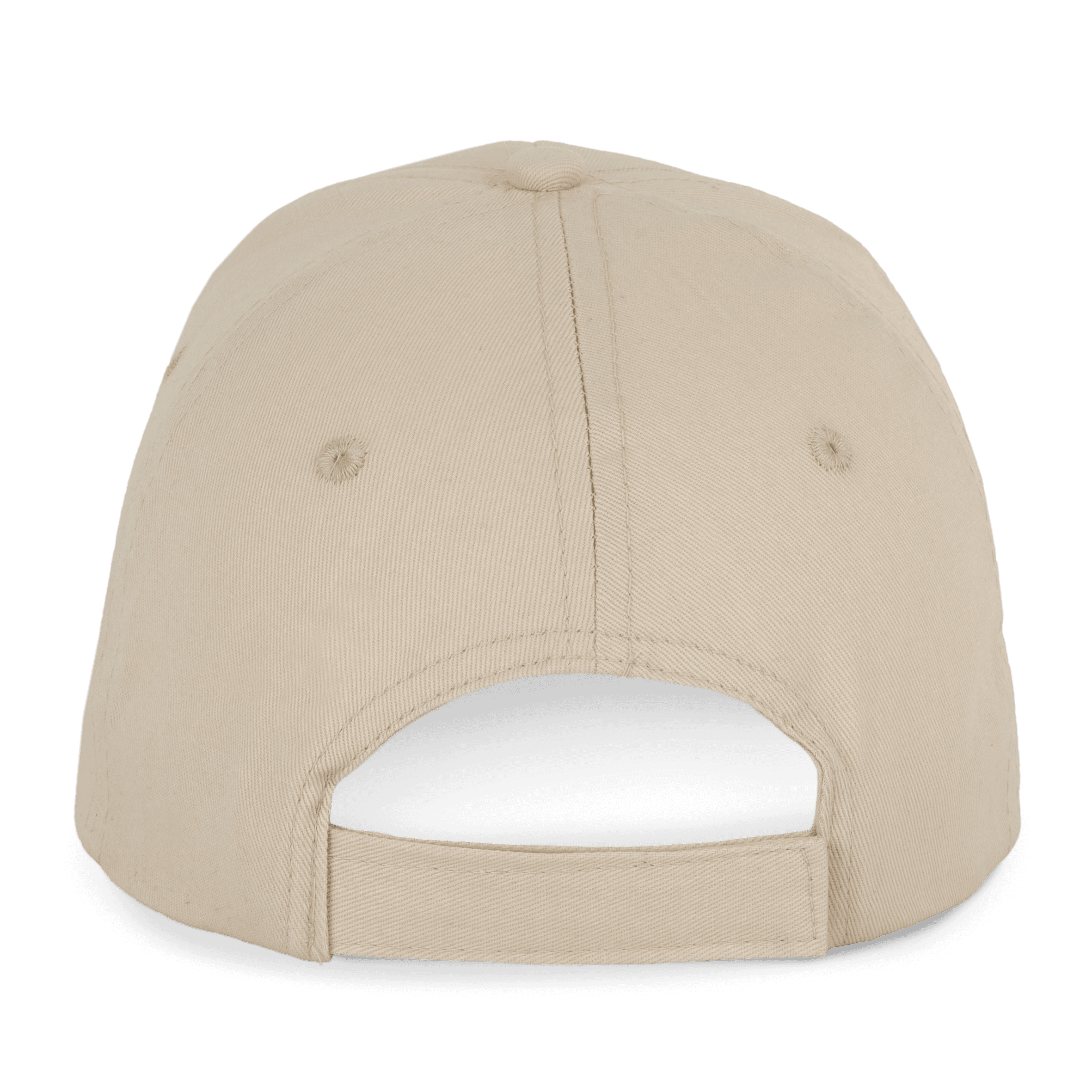 Casquette en coton et polyester recyclés K-loop tracking - 6 panneaux — coloris Beige (Beige)