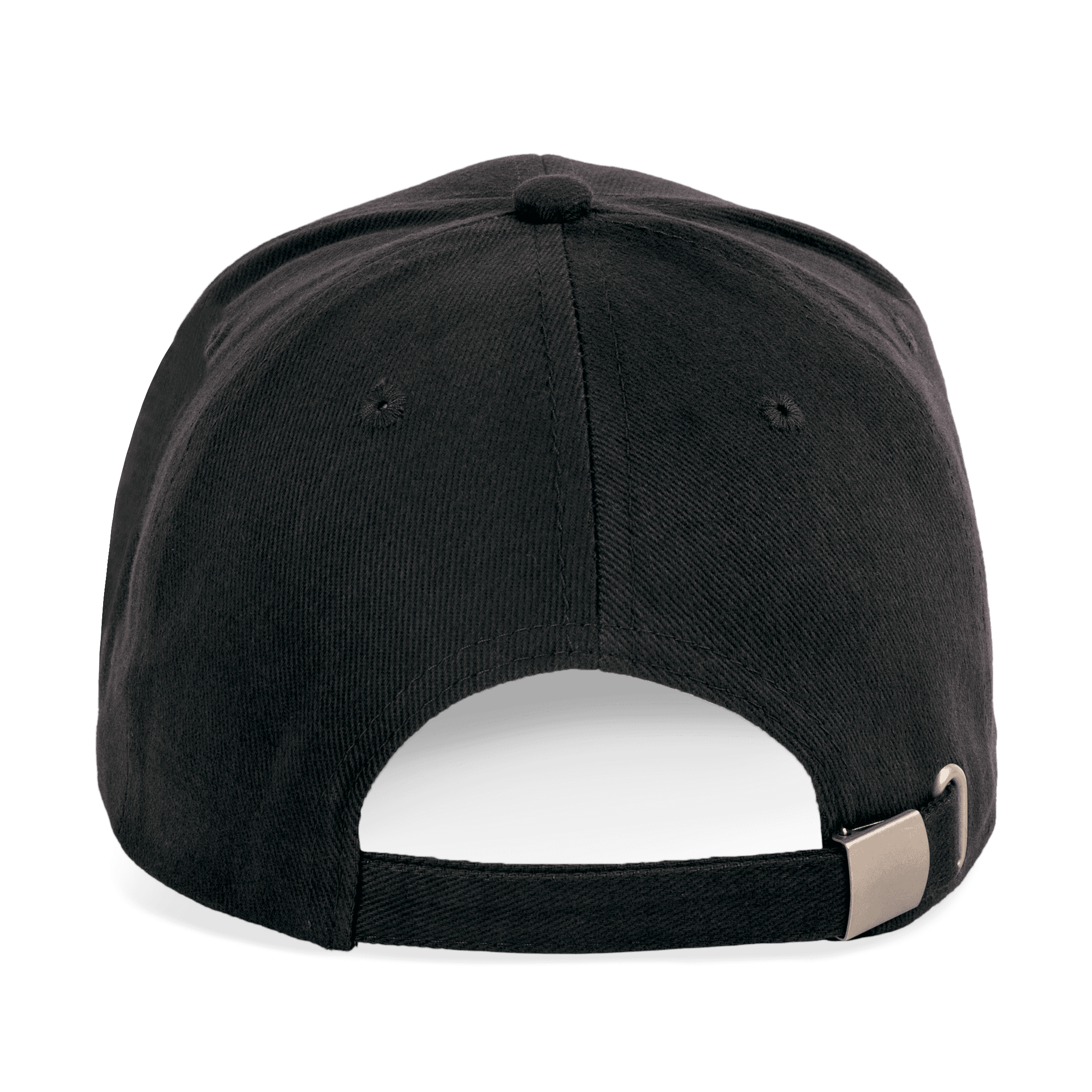 Casquette en coton bio - 6 panneaux — coloris Black (Noir)