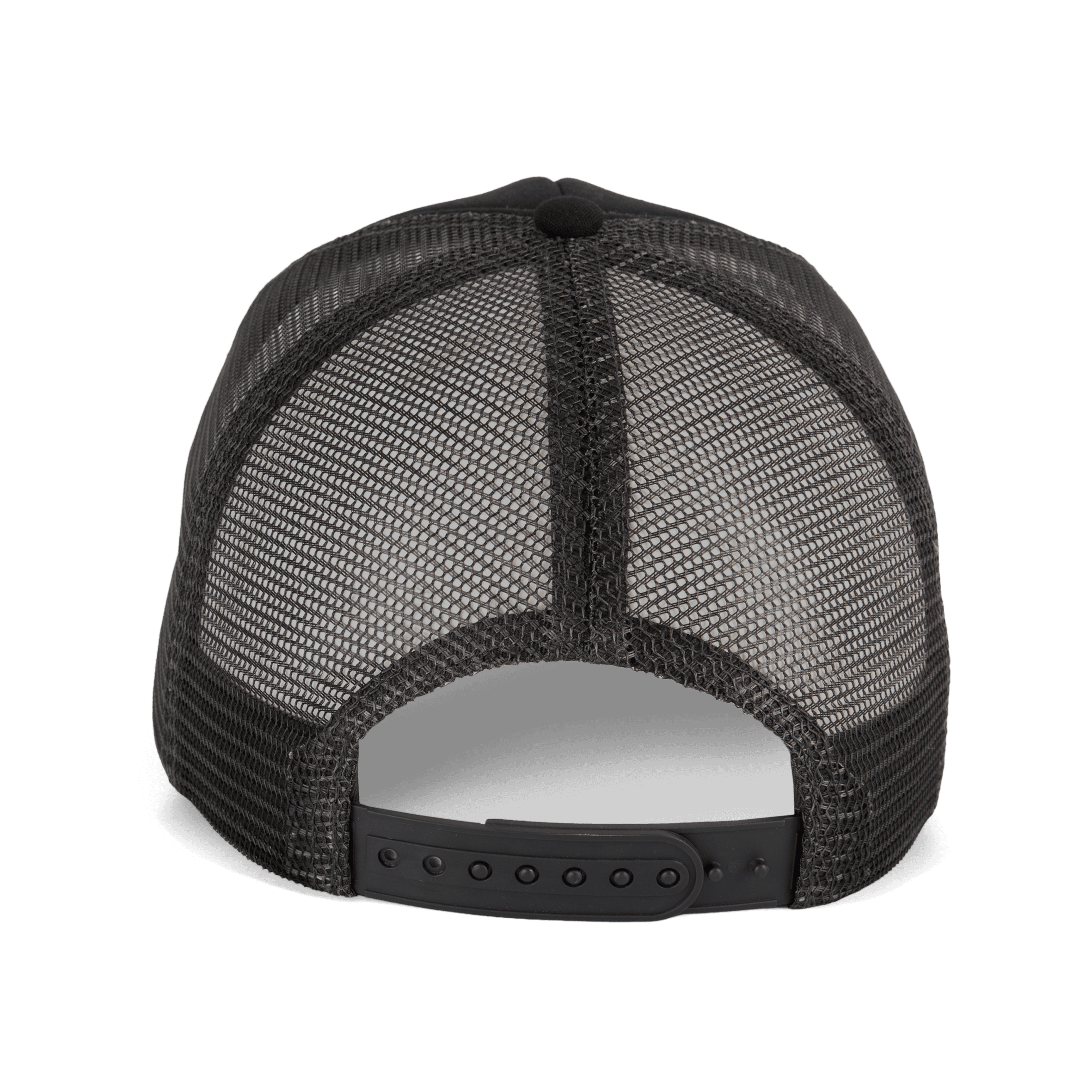 Casquette trucker 5 panneaux en coton canvas - K-up Gold Label — coloris Black (Noir)