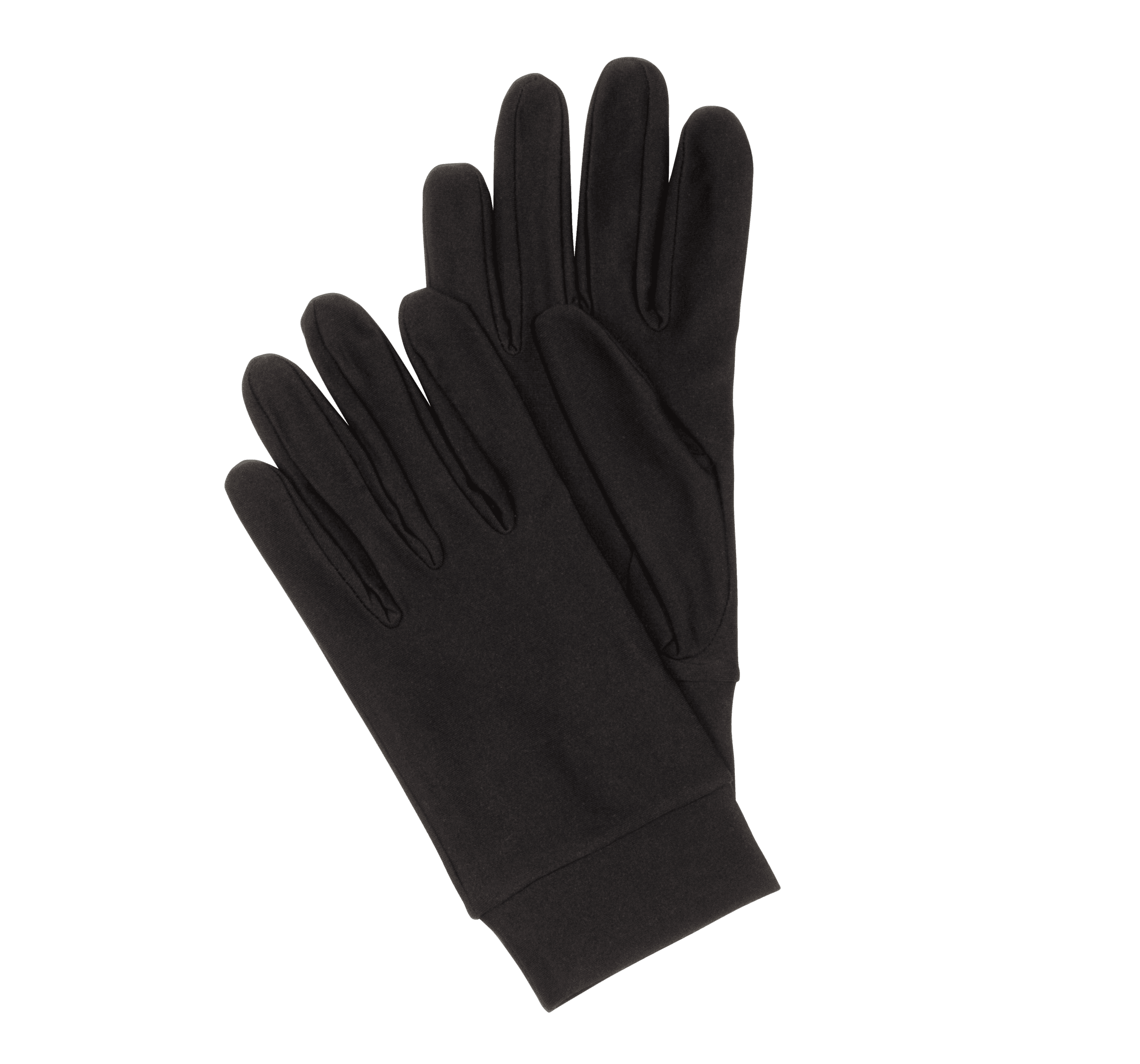 Gants running — coloris Black (Noir)