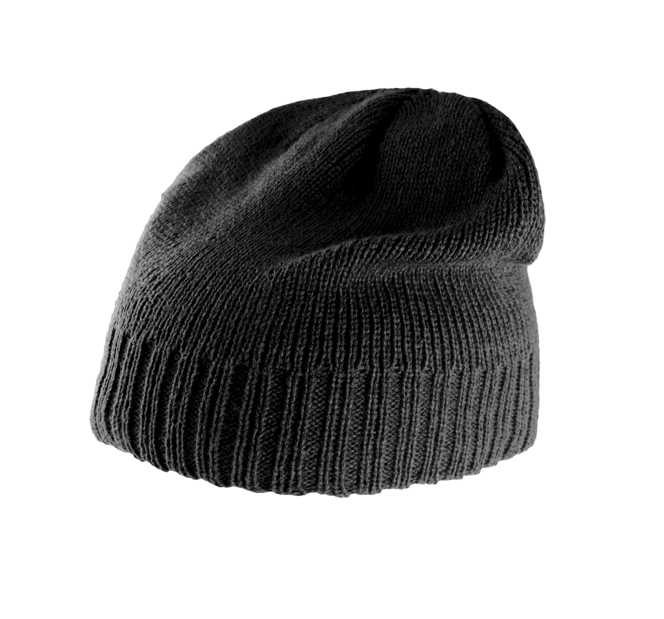 Bonnet bordure côtelée — coloris Black (Noir)