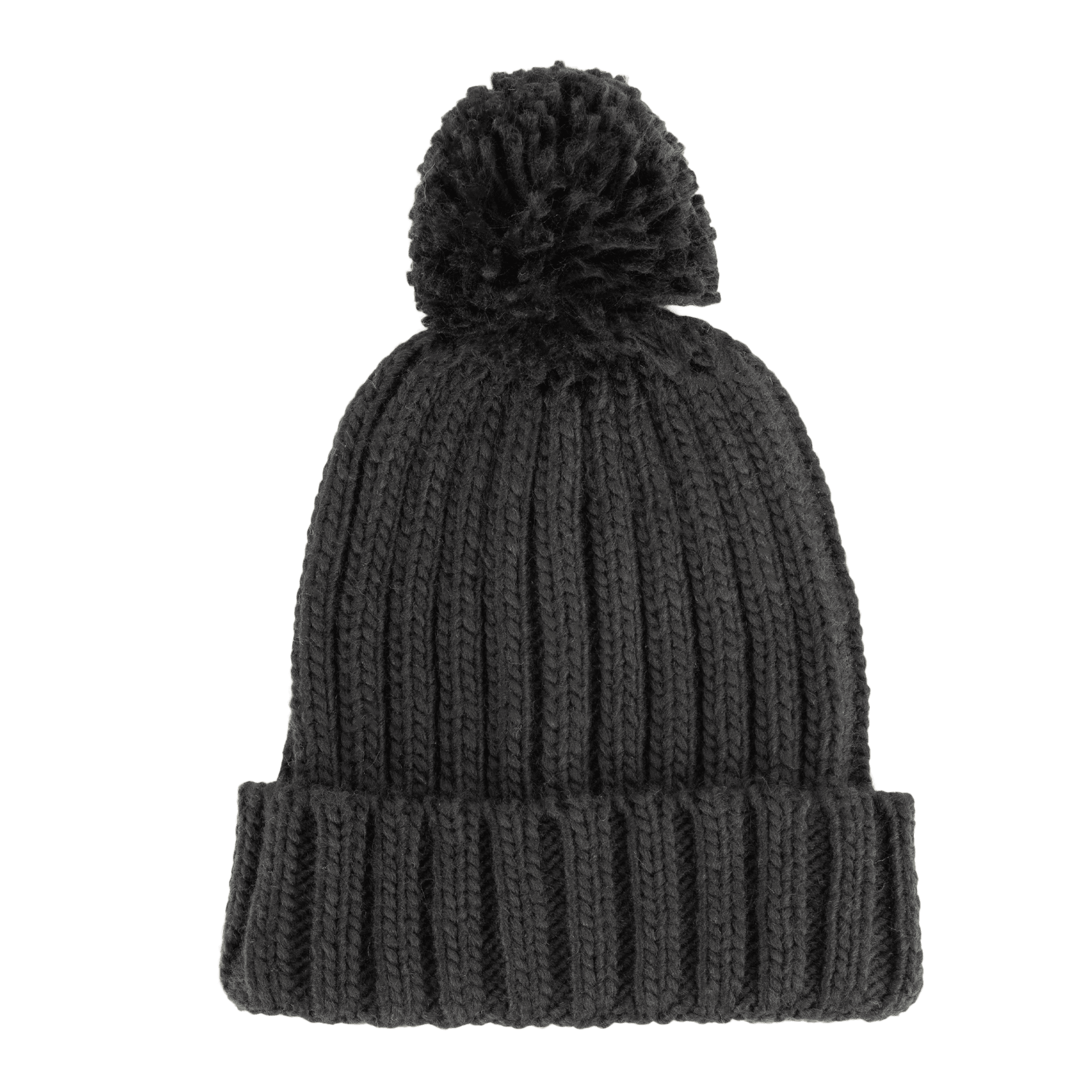 Bonnet à pompon — coloris Black (Noir)