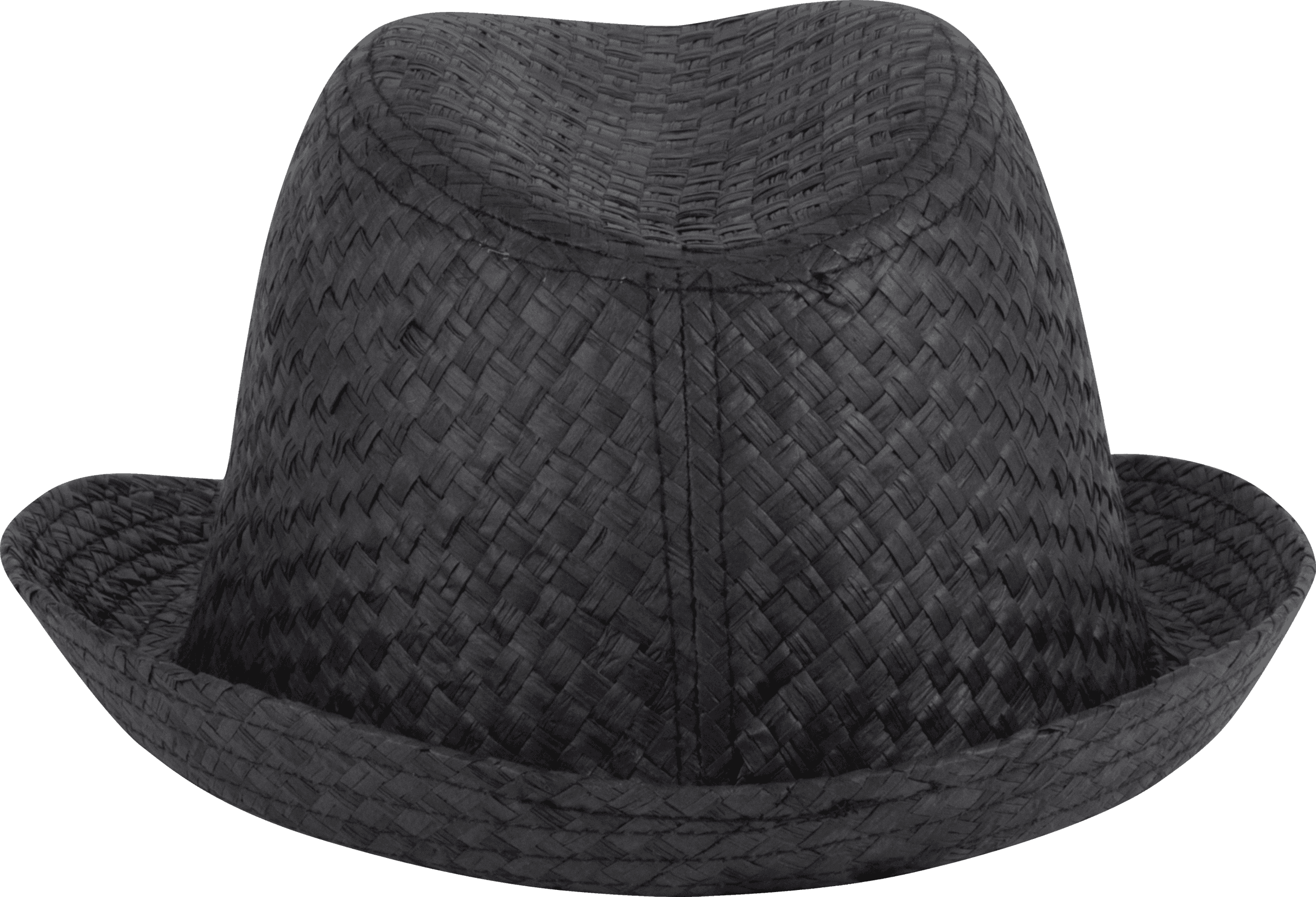 Chapeau de paille style Panama rétro — coloris Black (Noir)