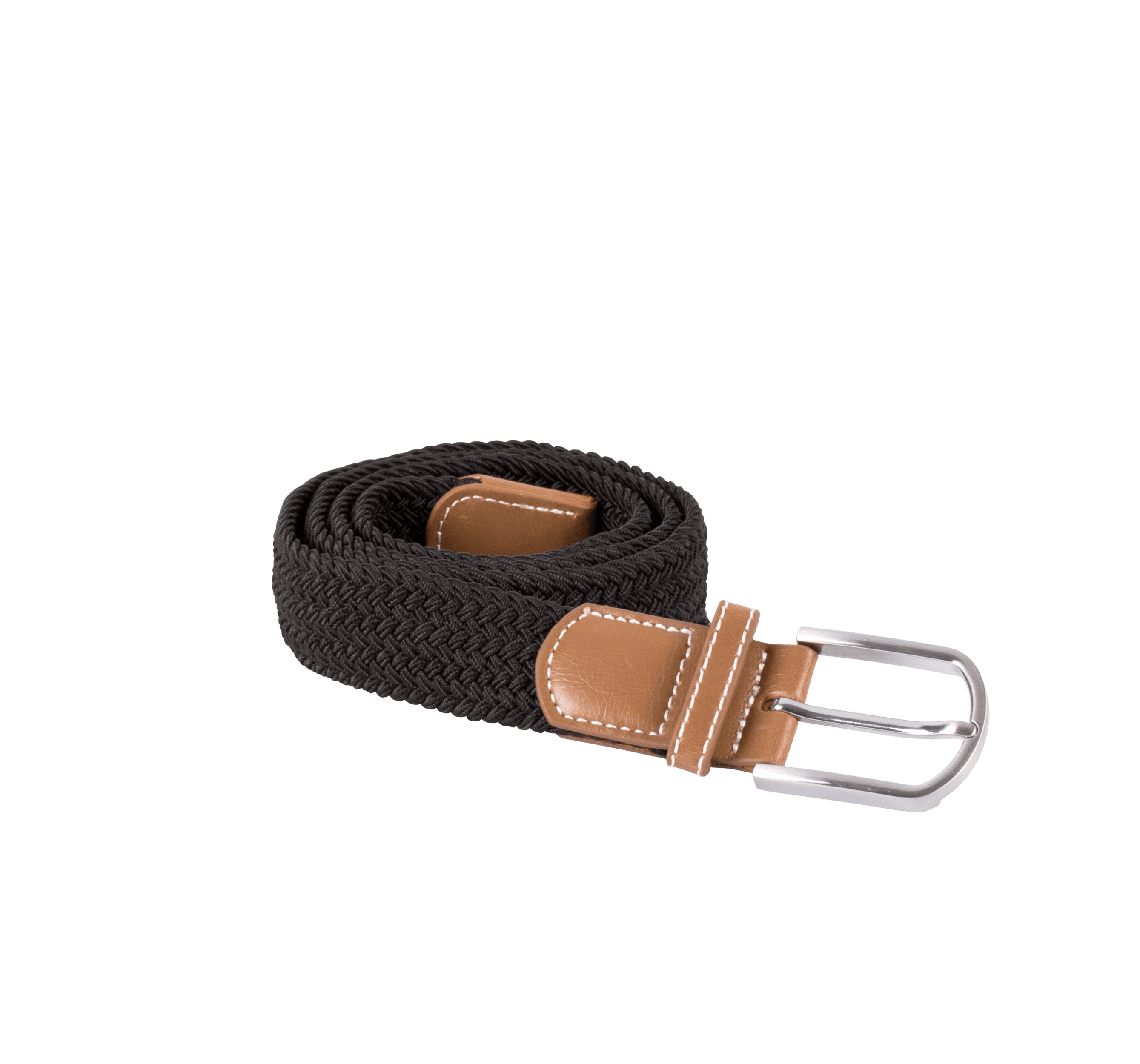 Ceinture tressée élastiquée — coloris Black (Noir)