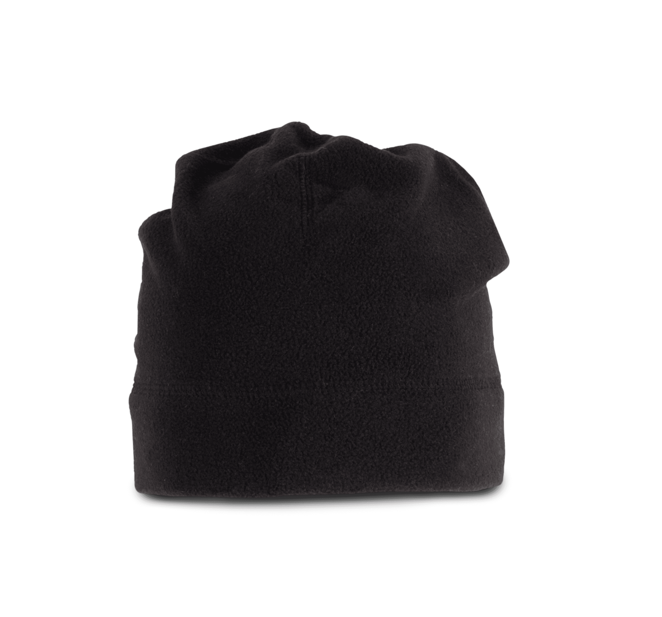 Bonnet recyclé micropolaire — coloris Black (Noir)