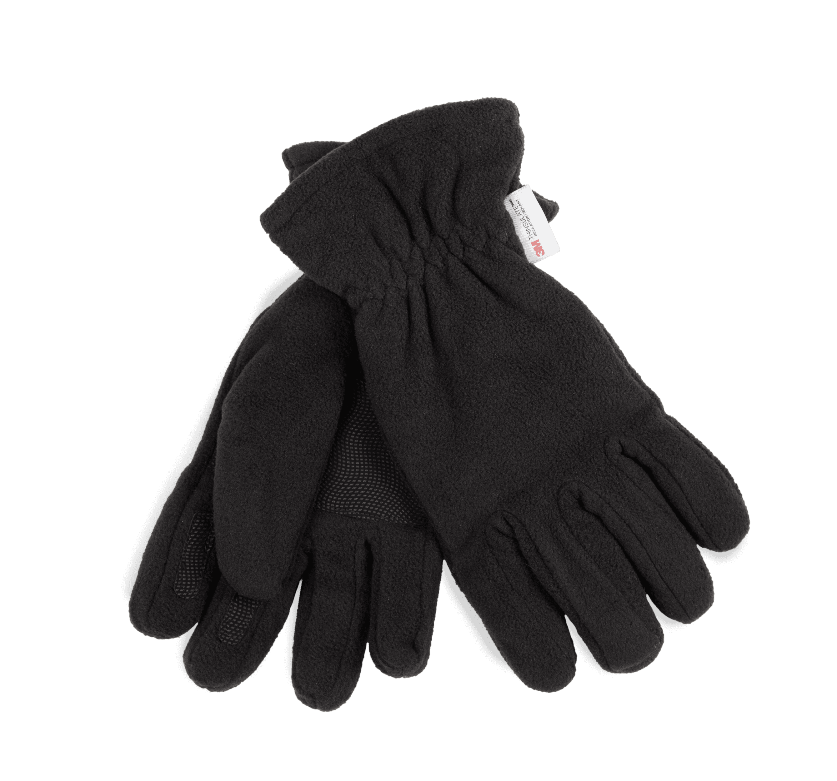 Gants recyclés micropolaire et Thinsulate™ — coloris Black (Noir)