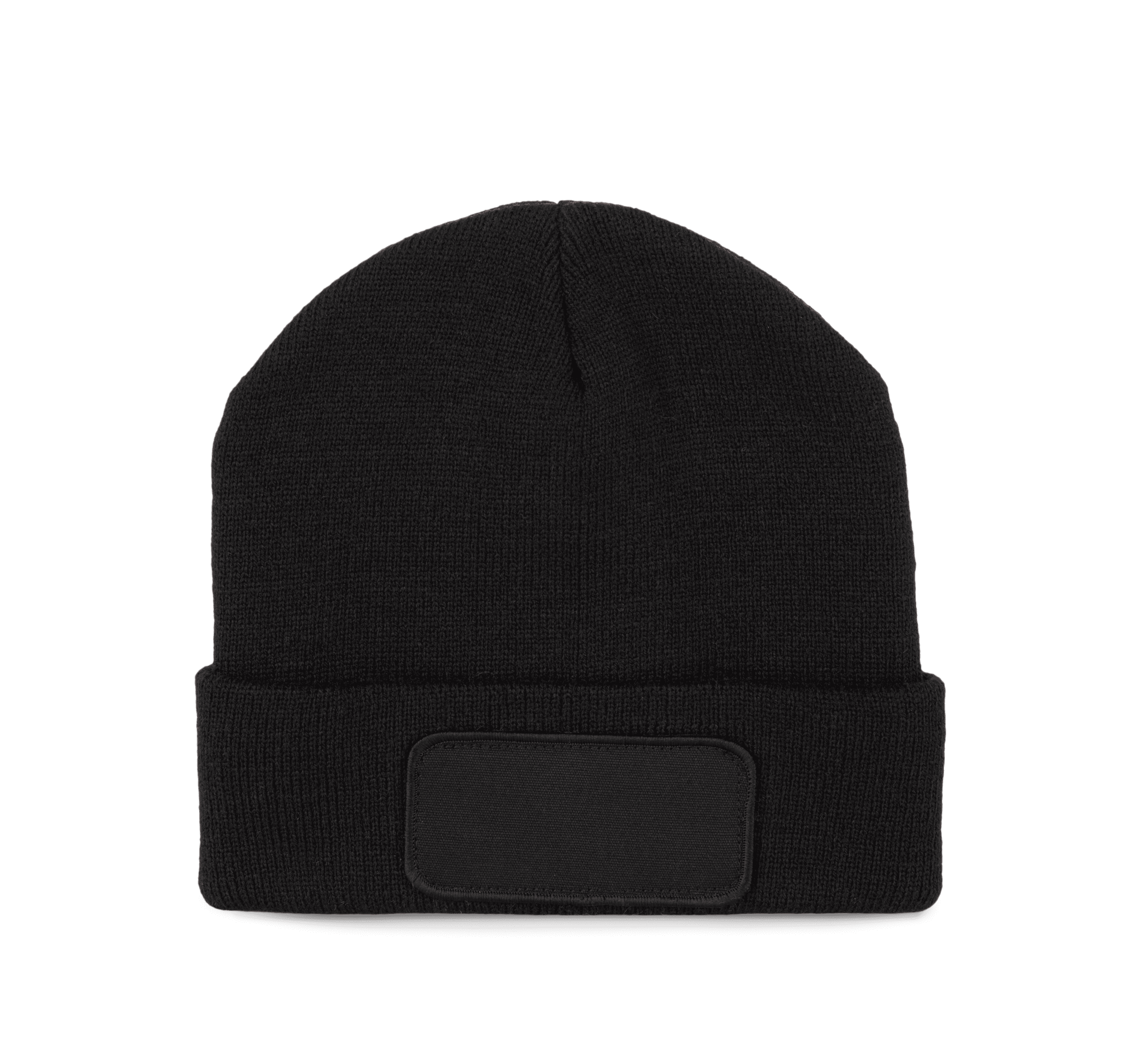 Bonnet recyclé avec patch et doublure Thinsulate™ — coloris Black (Noir)