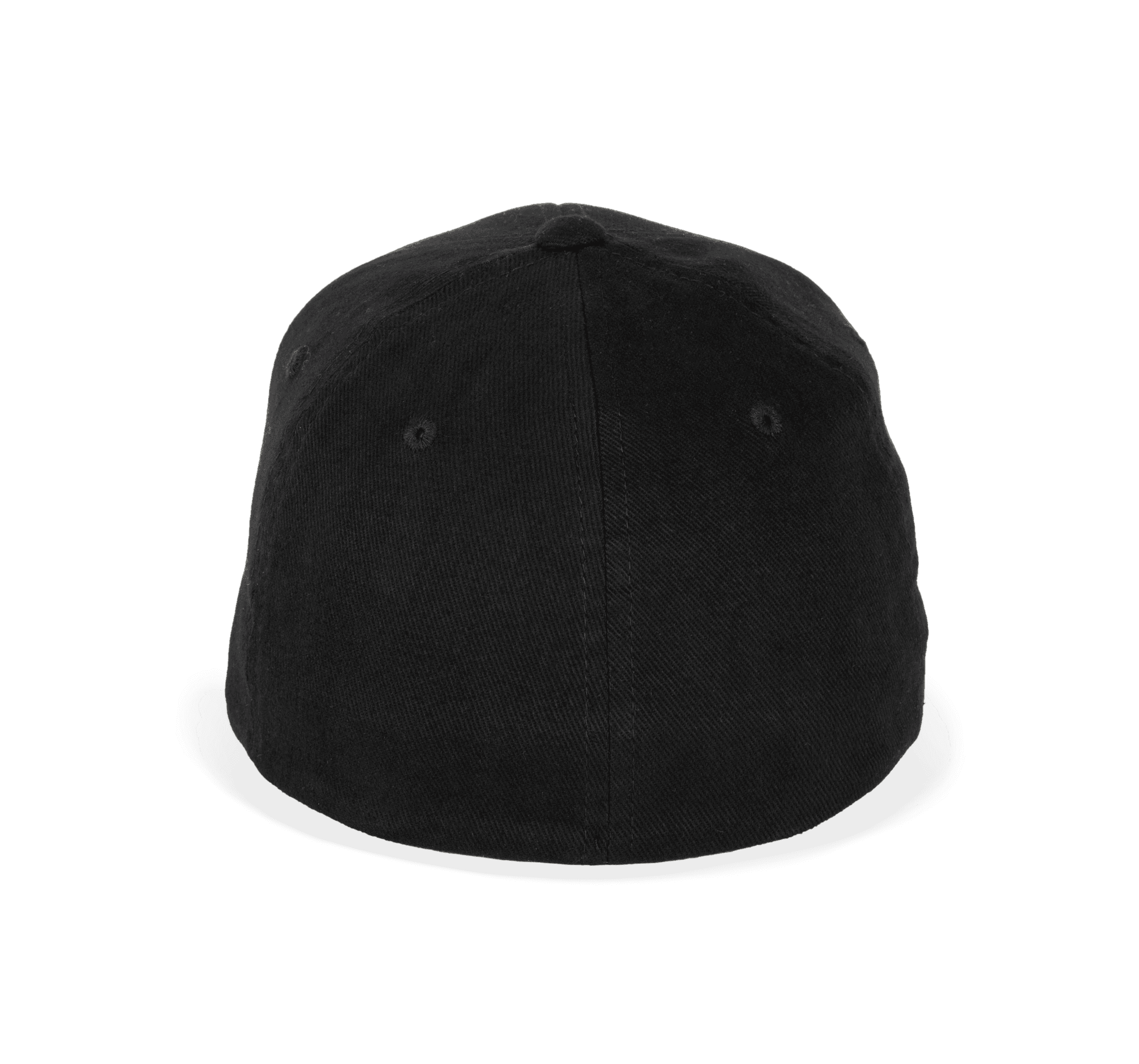 Casquette Flexfit coton brossé - 6 panneaux — coloris Black (Noir)