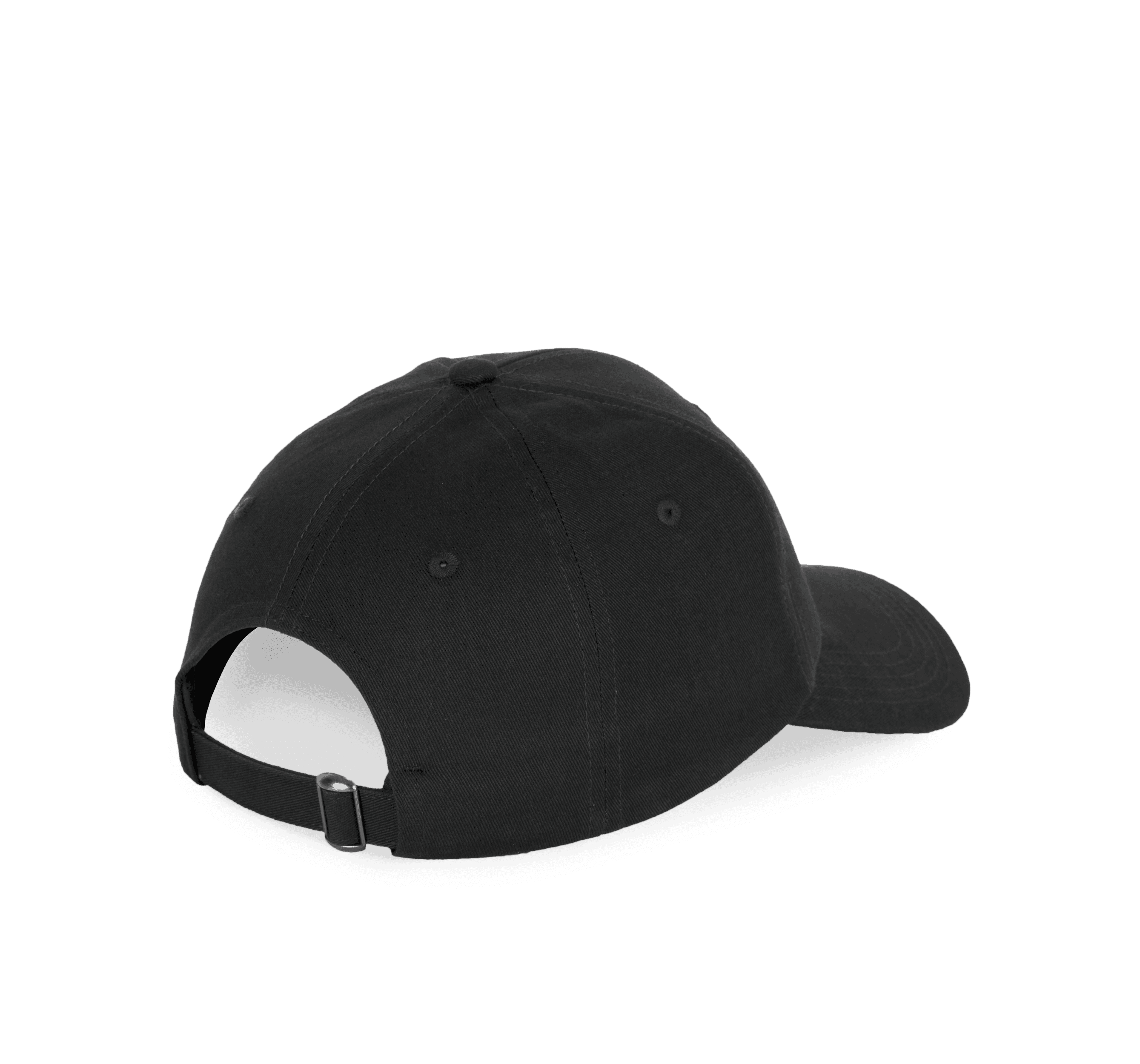Casquette en coton recyclé - 6 panneaux — coloris Black (Noir)