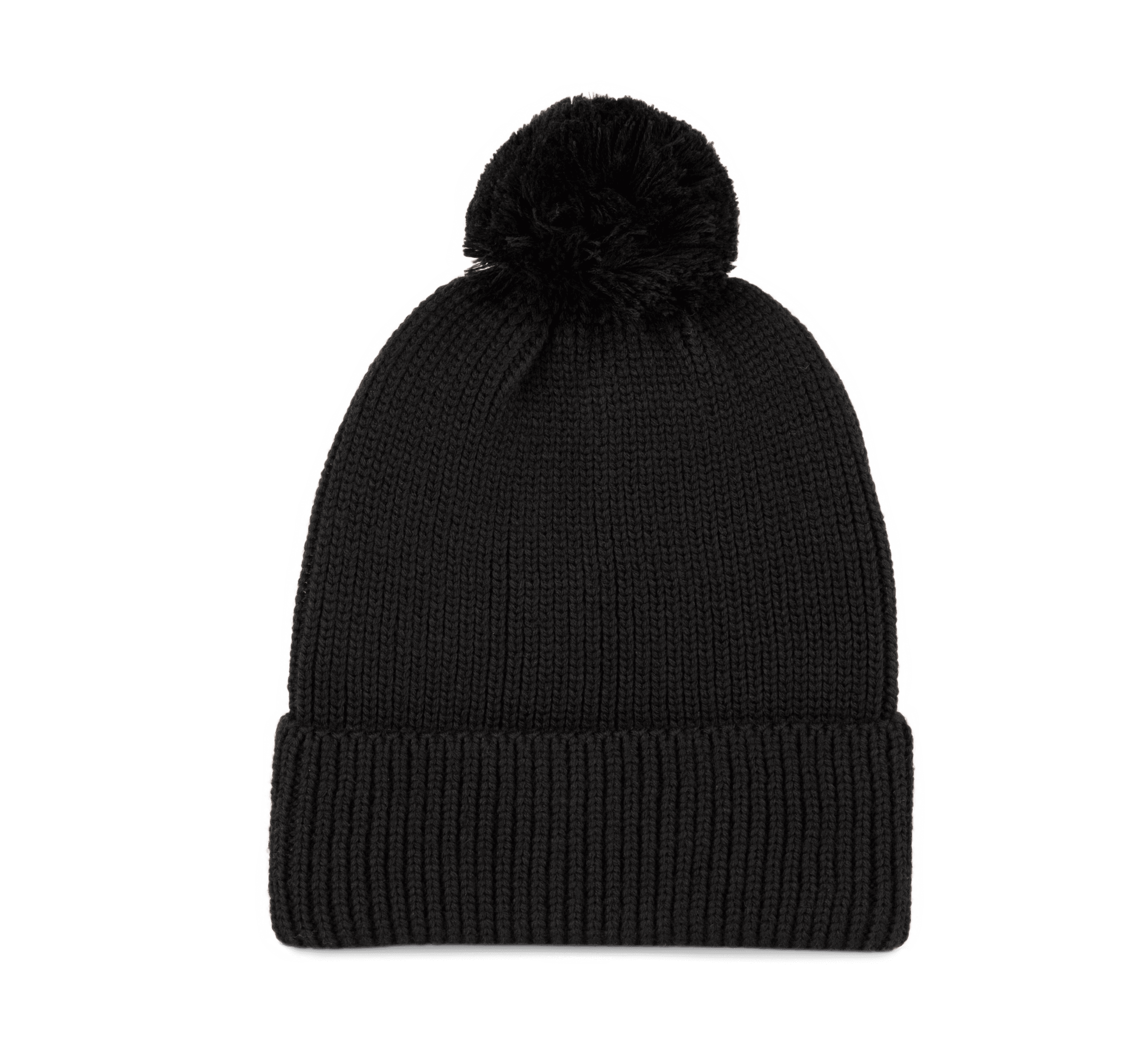 Bonnet avec pompon — coloris Black (Noir)