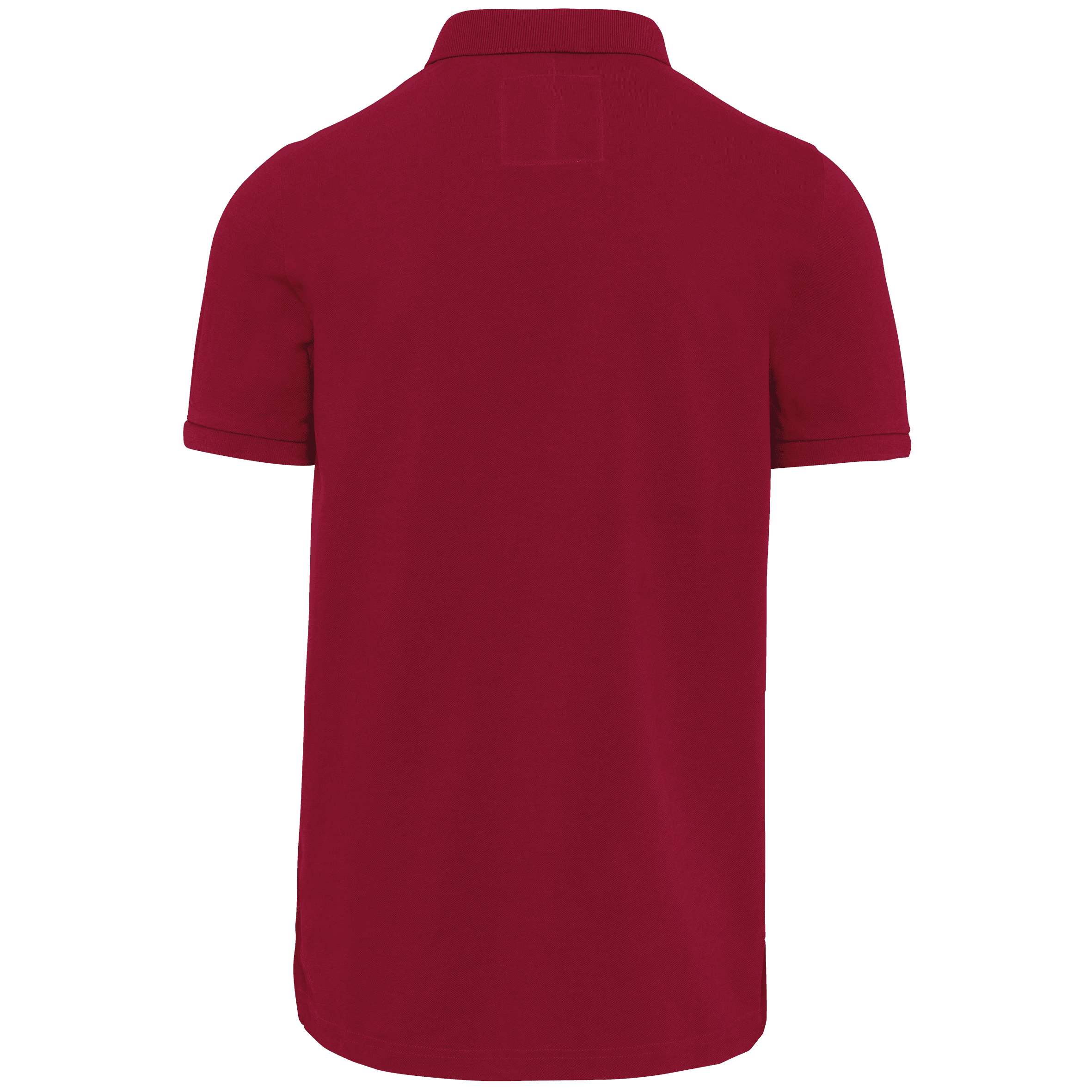 Polo vintage manches courtes homme — coloris Vintage Dark Red (Rouge)