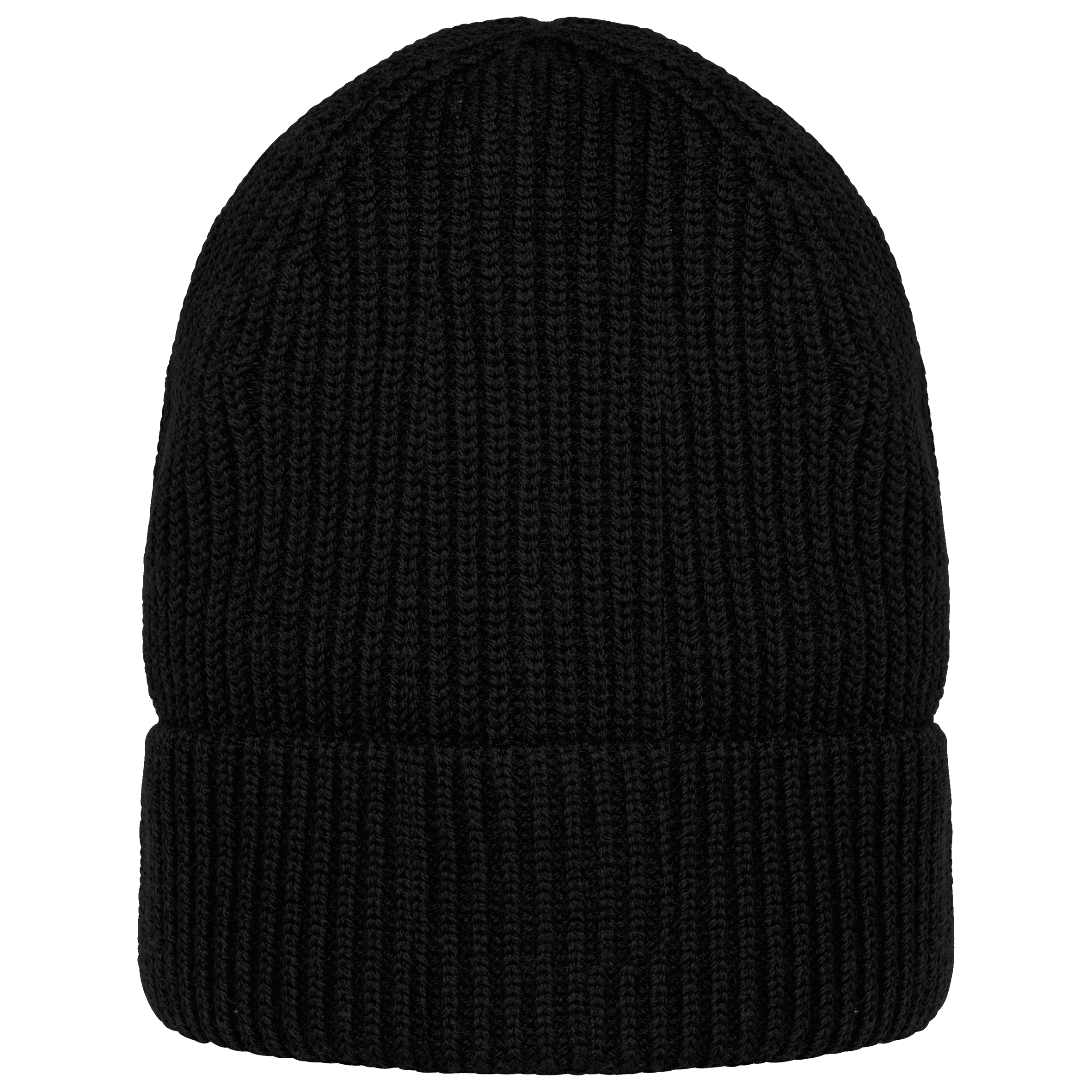 Bonnet écoresponsable en laine mérinos unisexe — coloris Black (Noir)