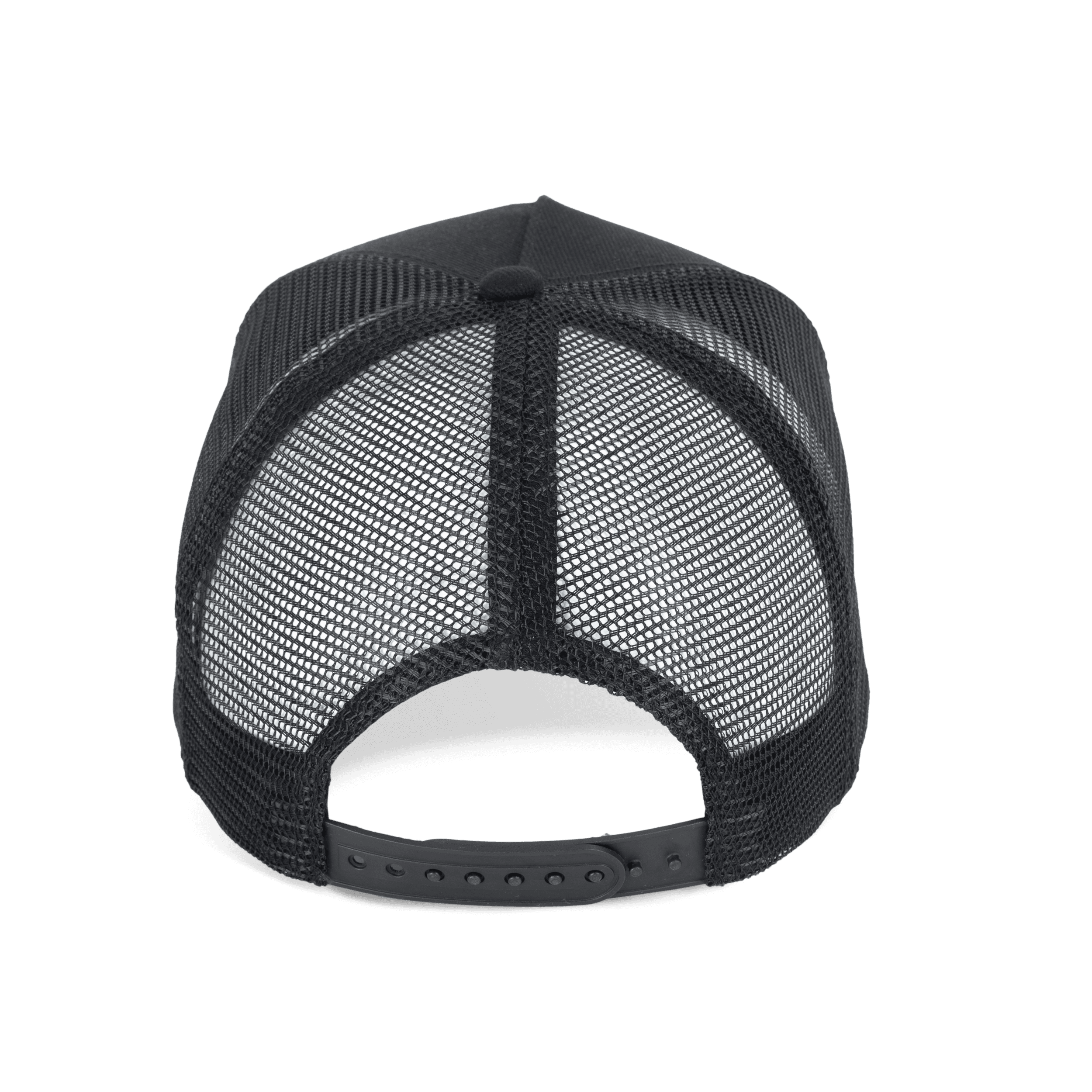 Casquette trucker écoresponsable 5 panneaux unisexe — coloris Black (Noir)