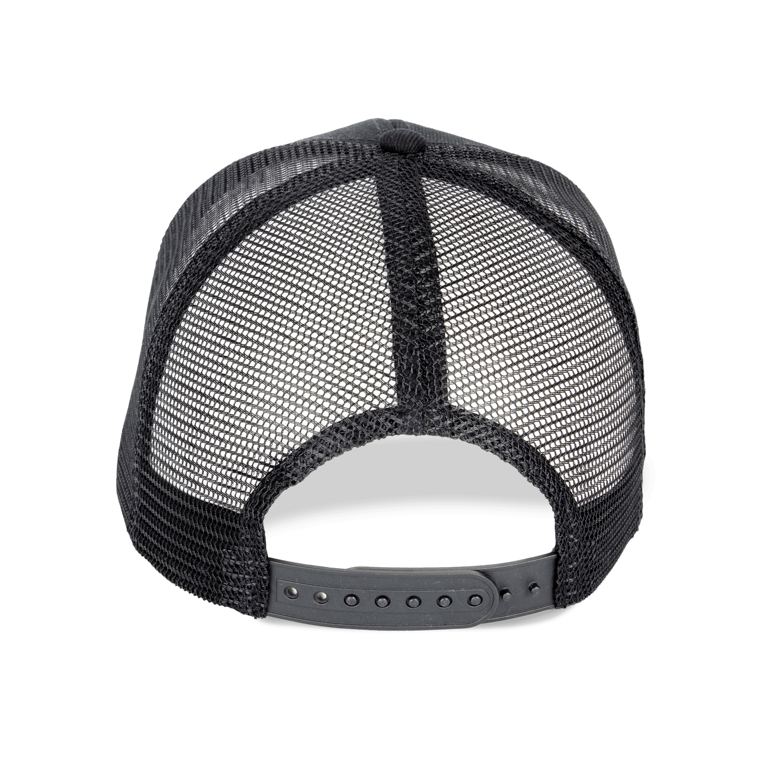 Casquette trucker écoresponsable 6 panneaux unisexe — coloris Black (Noir)