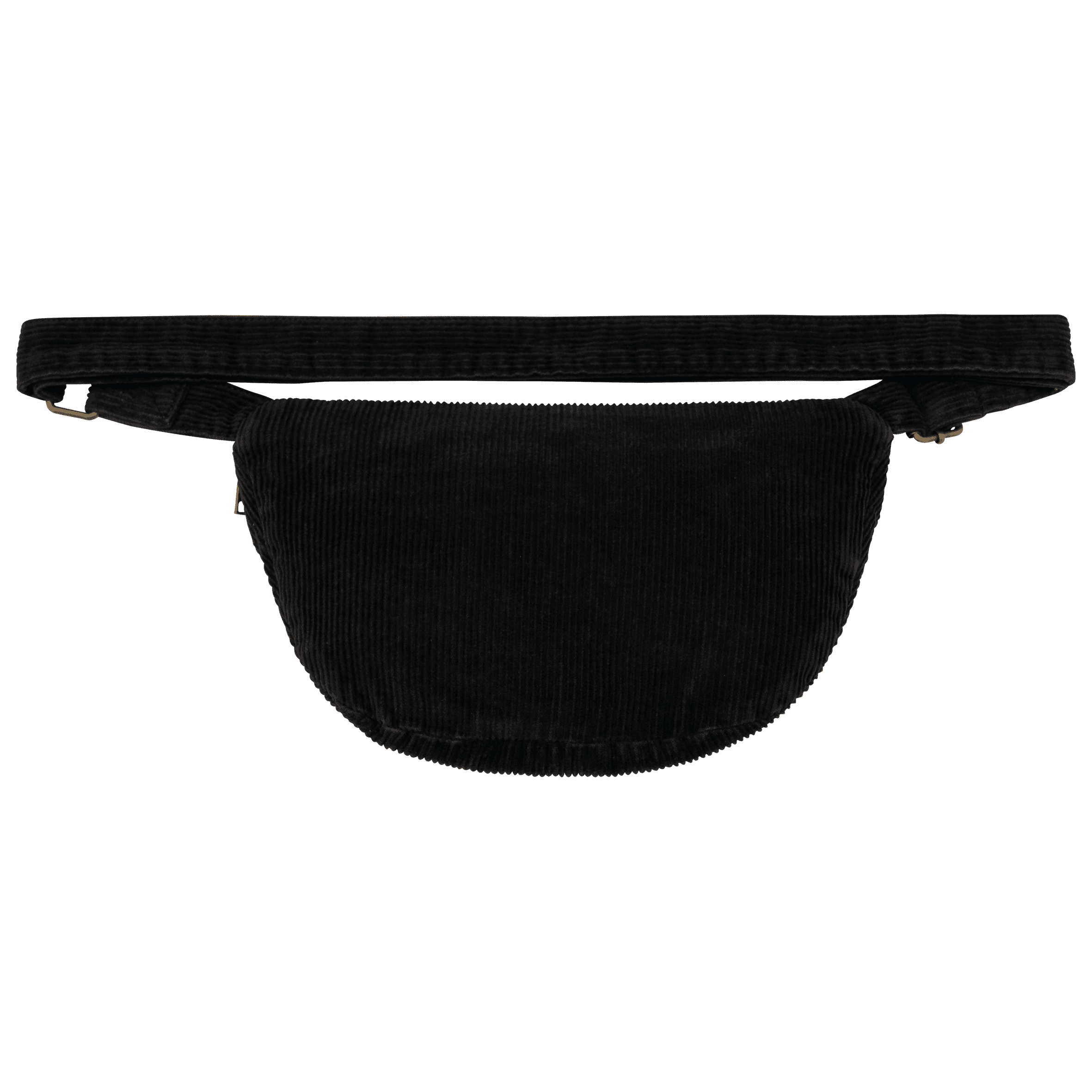 Banane écoresponsable délavée en velours côtelé — coloris Washed black (Noir)