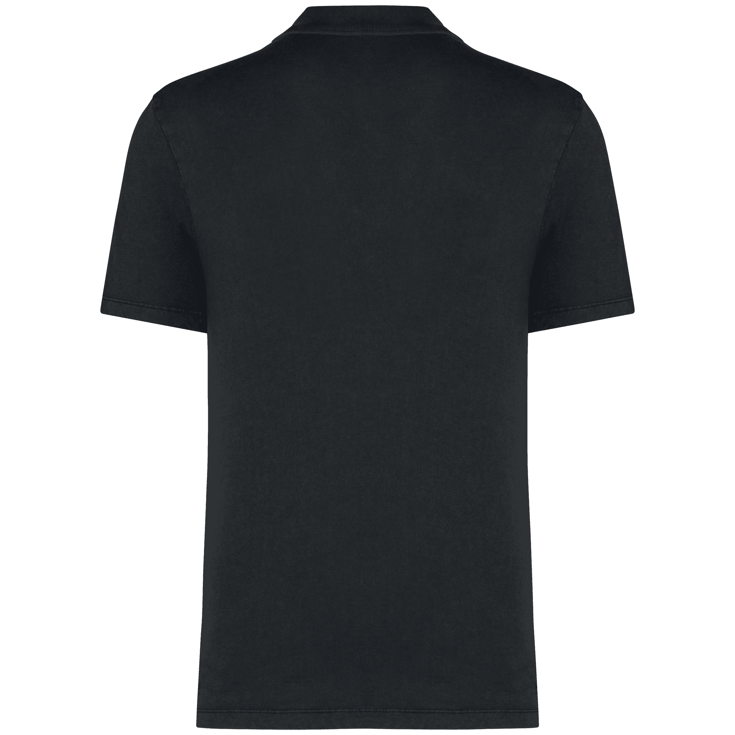 Polo écoresponsable délavé en jersey homme — coloris Washed Coal Grey (Gris)