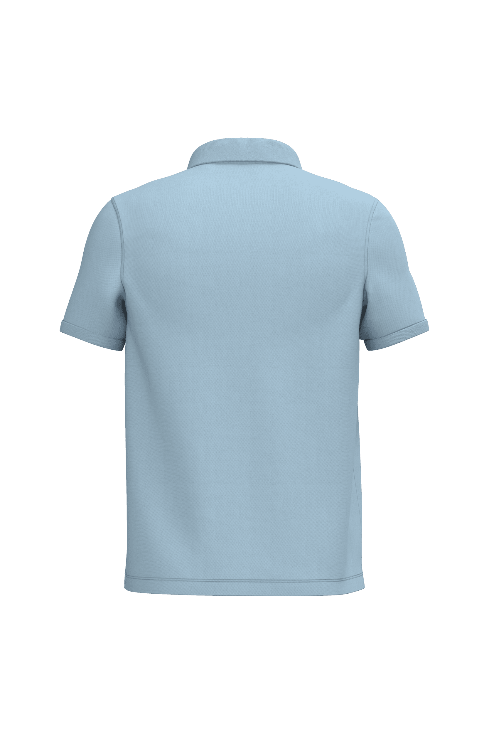 Polo écoresponsable maille piquée homme — coloris Aquamarine (Bleu)