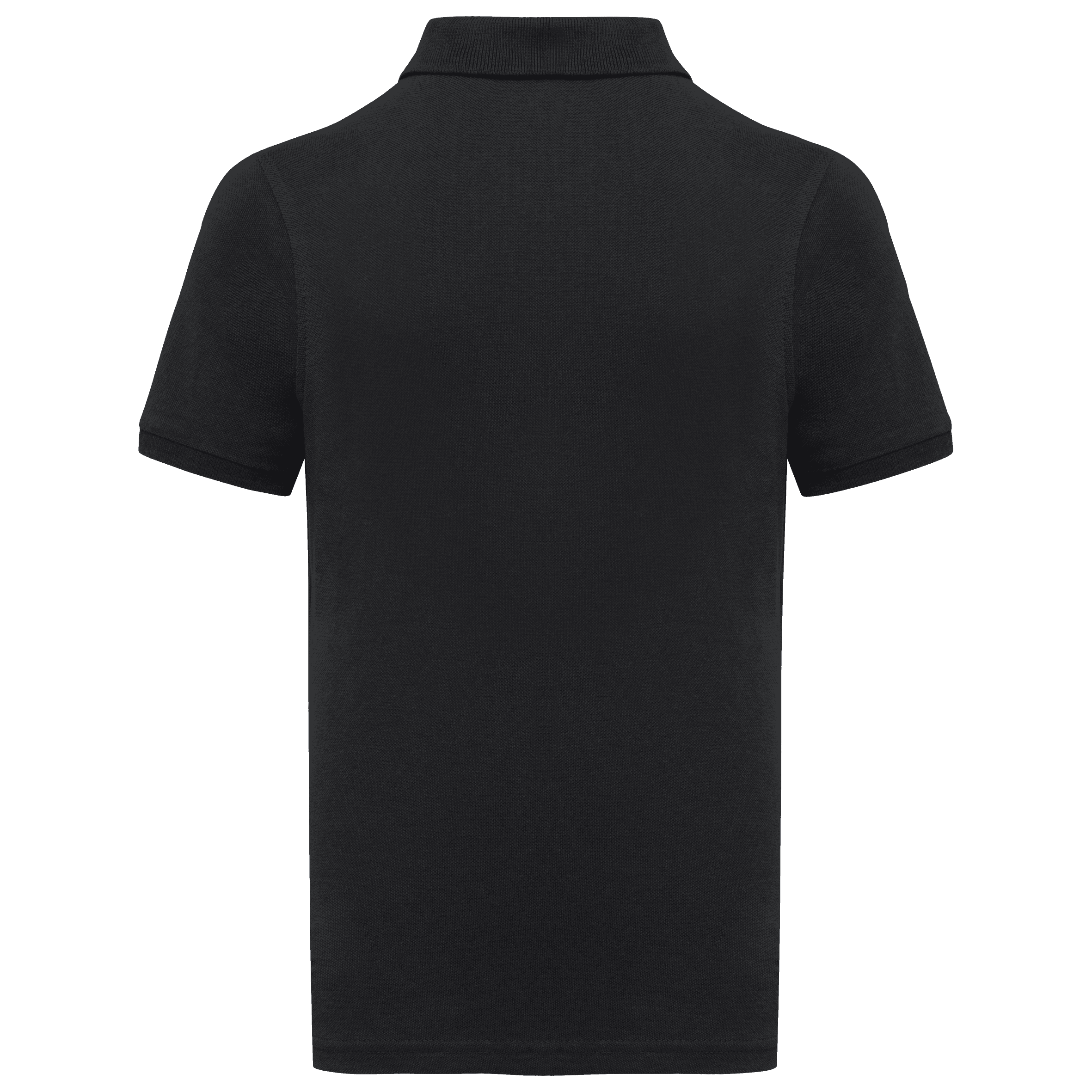 Polo écoresponsable maille piquée enfant — coloris Black (Noir)