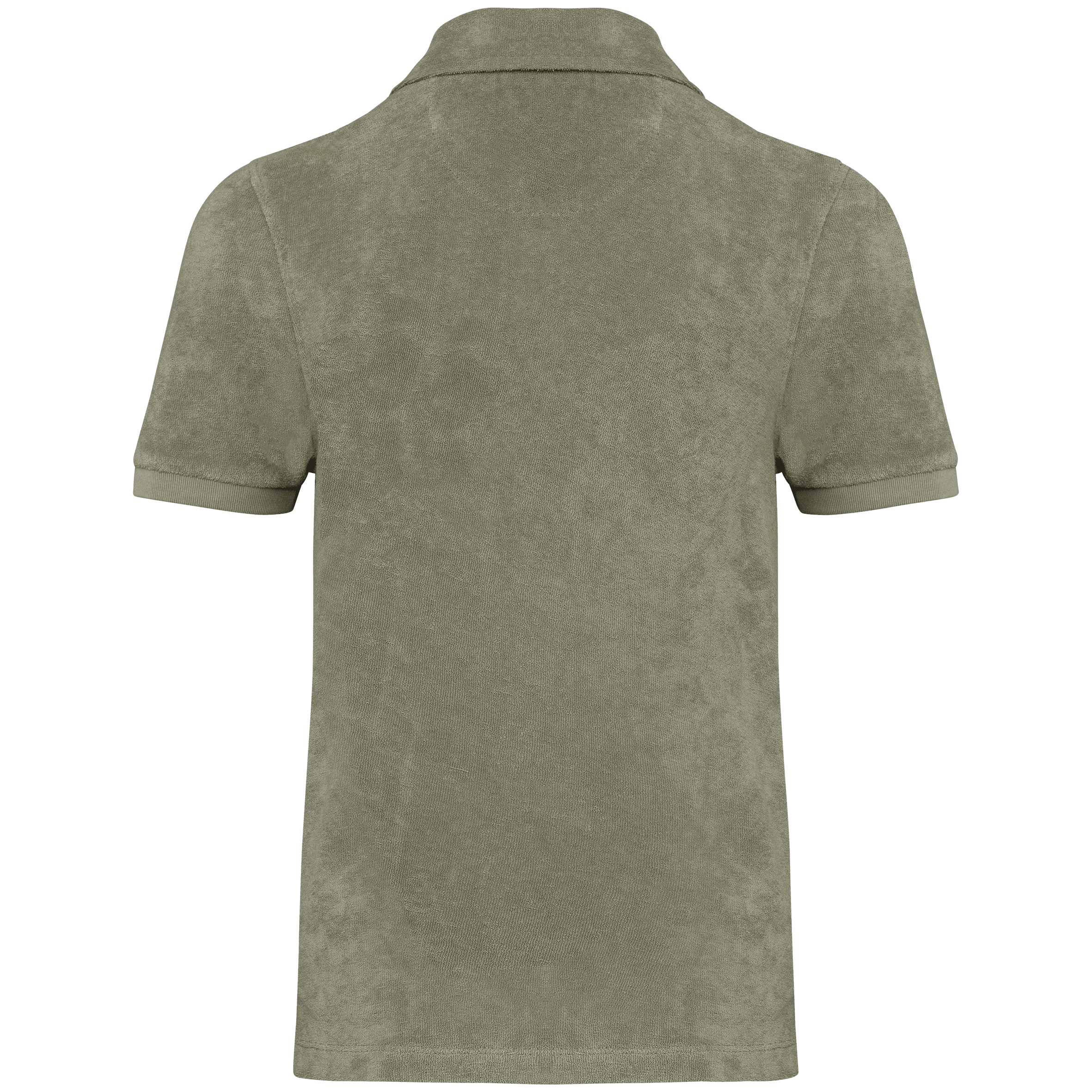 Polo écoresponsable en éponge garçon — coloris Almond Green (Vert)
