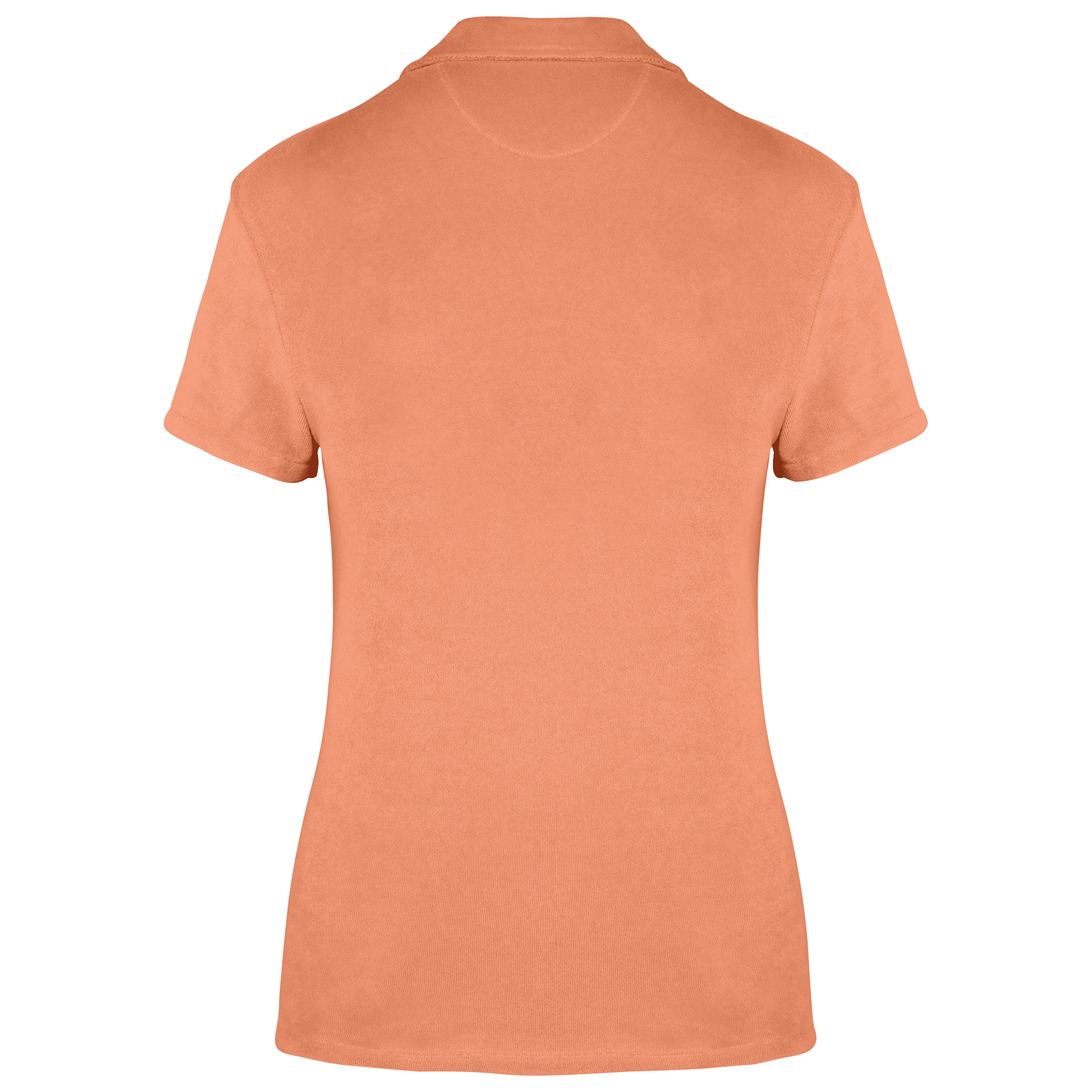 Polo écoresponsable en éponge femme — coloris Apricot (Orange)