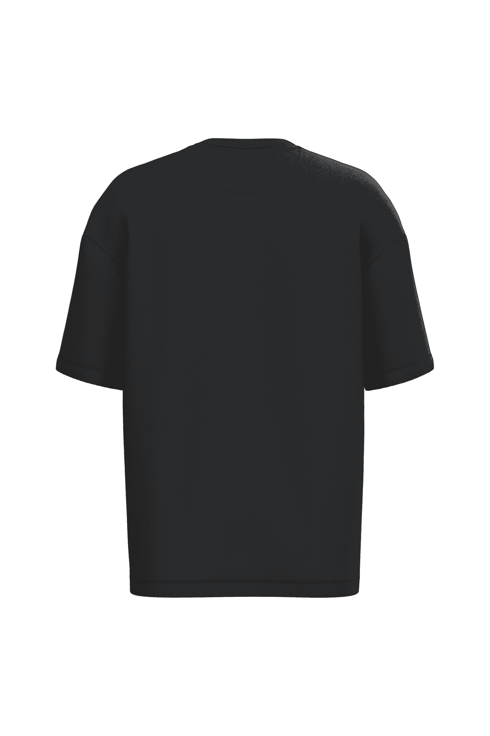 T-shirt écoresponsable oversize French Terry unisexe — coloris Black (Noir)