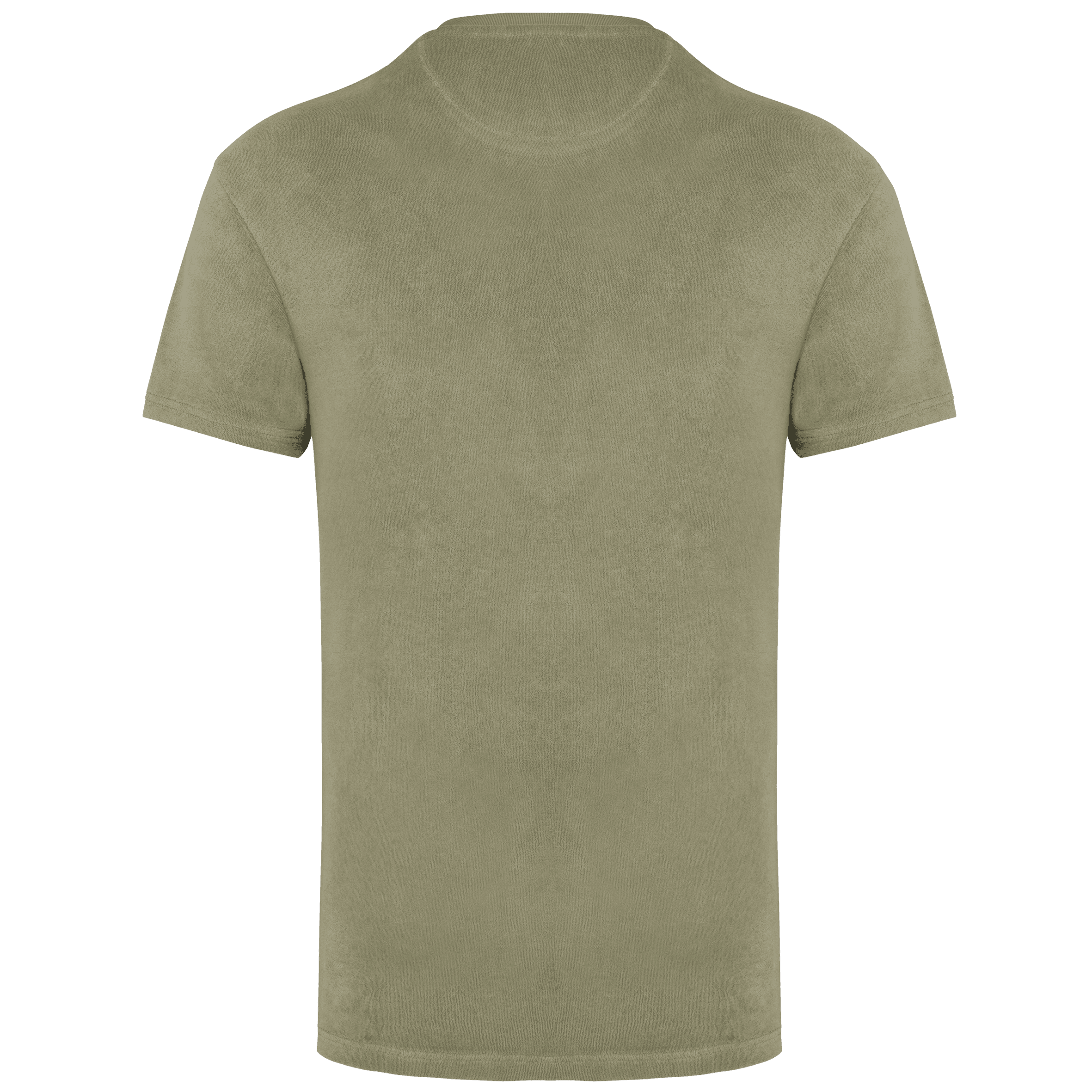 T-shirt écoresponsable en éponge homme — coloris Almond Green (Vert)