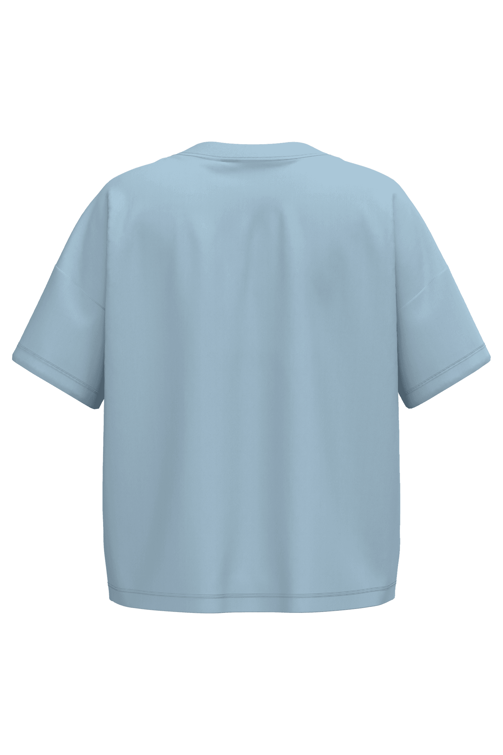 T-shirt écoresponsable oversize femme — coloris Aquamarine (Bleu)