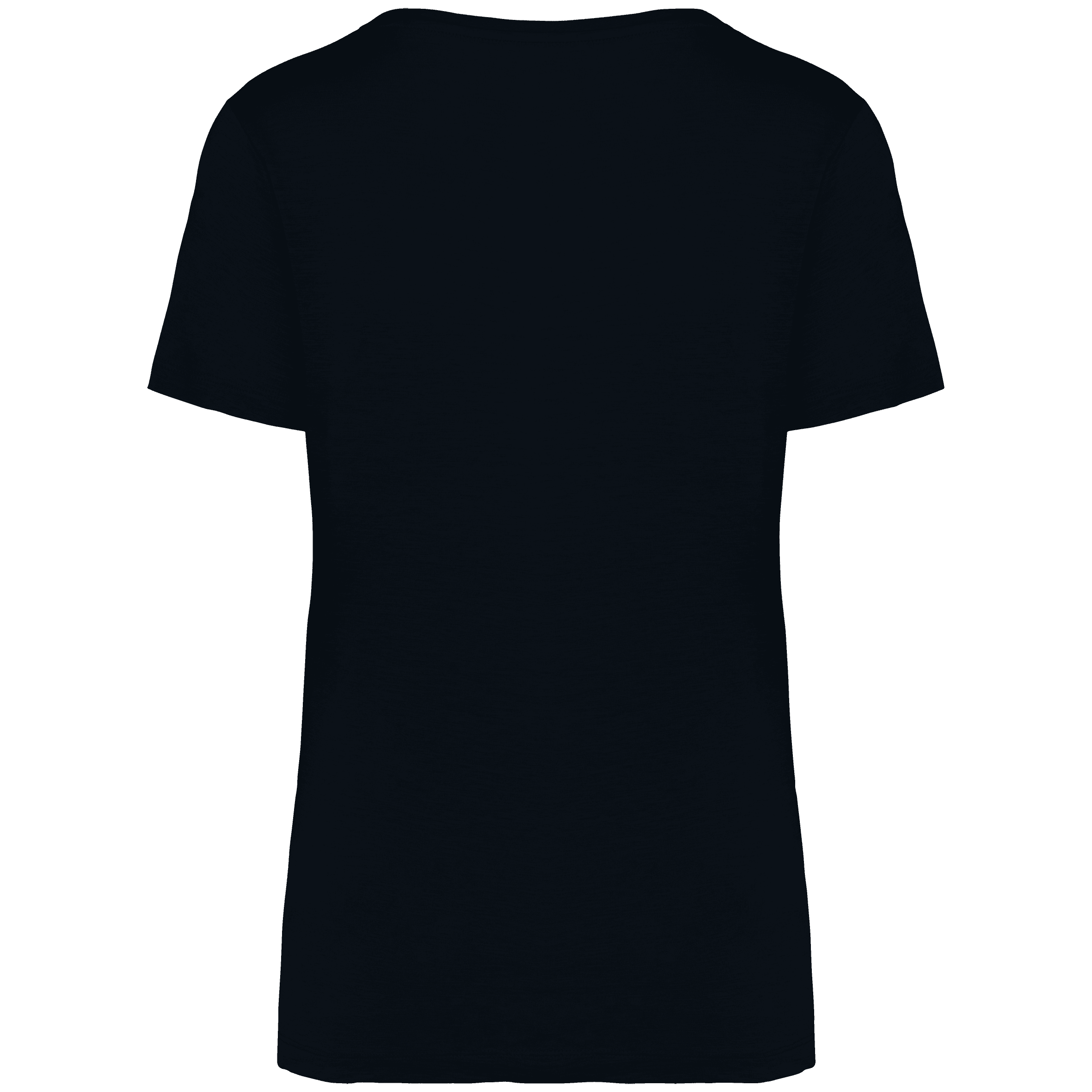 T-shirt écoresponsable slub femme — coloris Black (Noir)