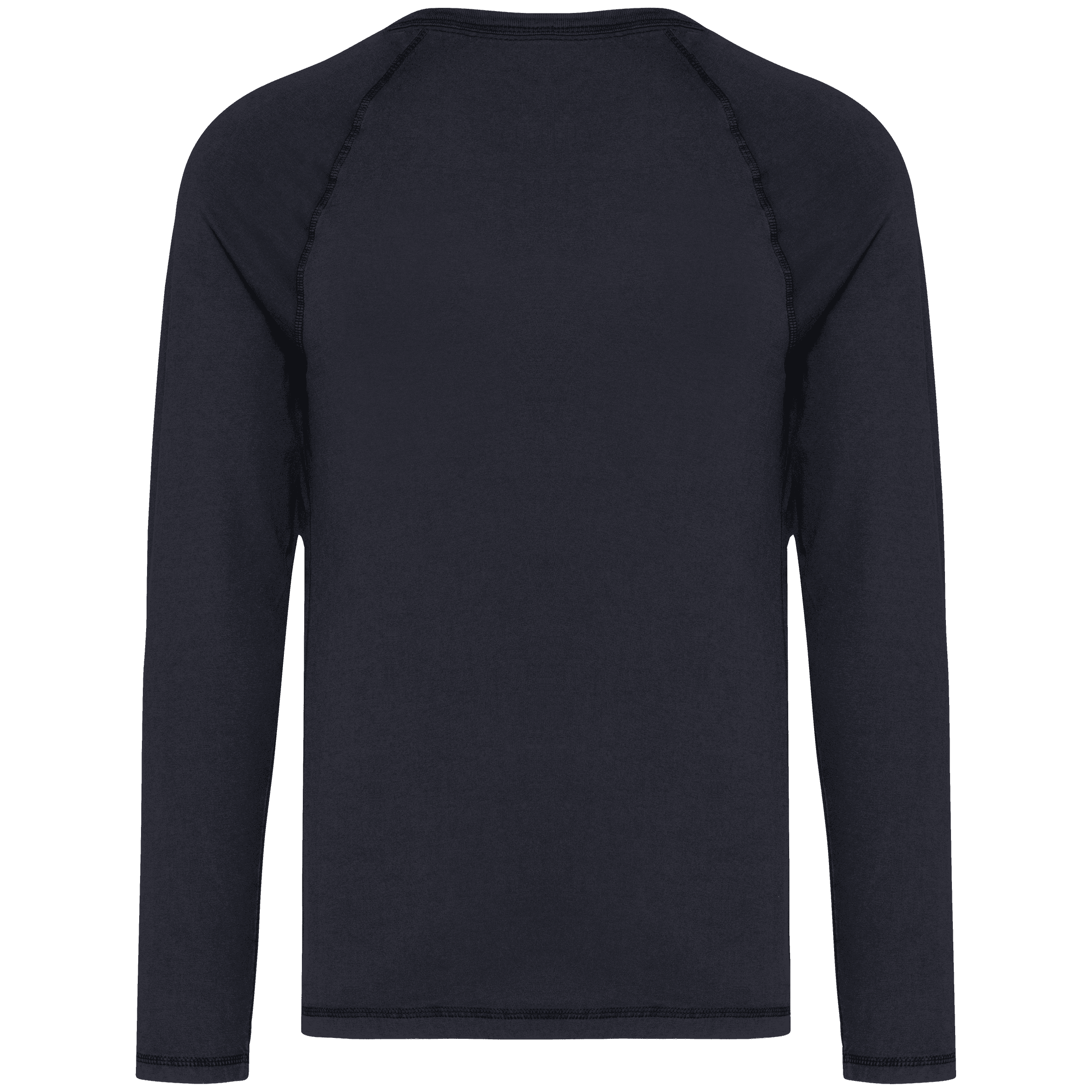 T-shirt écoresponsable raglan manches longues homme — coloris Washed Coal Grey (Gris)