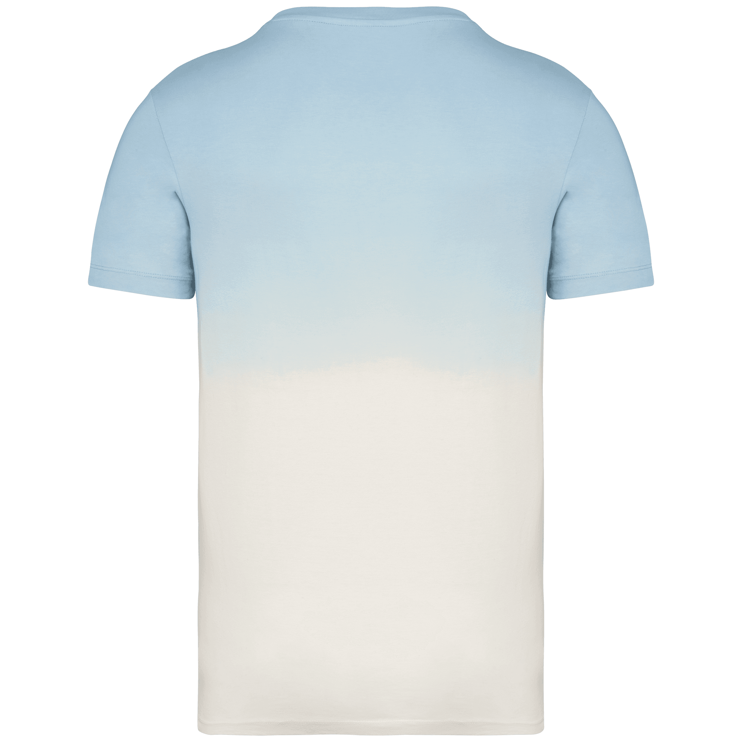 T-shirt écoresponsable Dip Dye unisexe — coloris Dip Dye Aquamarine (Bleu)