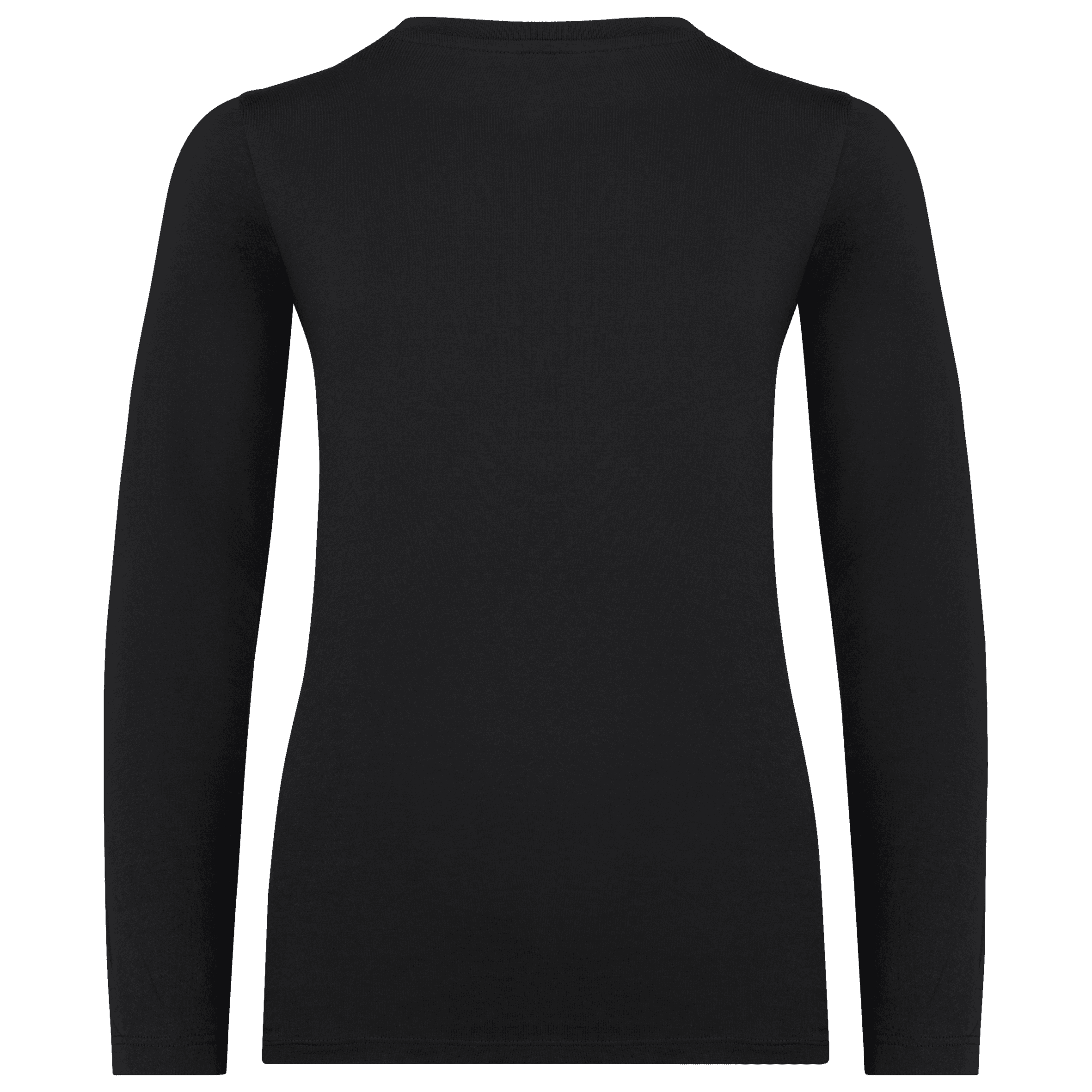T-shirt écoresponsable manches longues enfant — coloris Black (Noir)