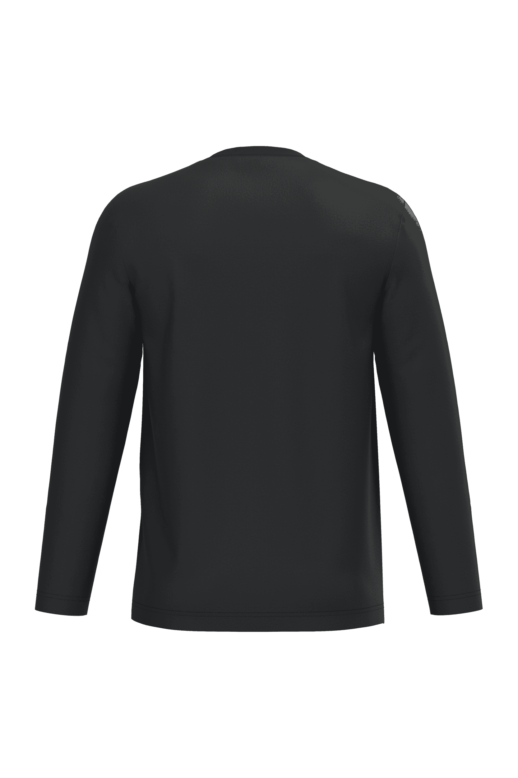 T-shirt écoresponsable manches longues unisexe — coloris Black (Noir)