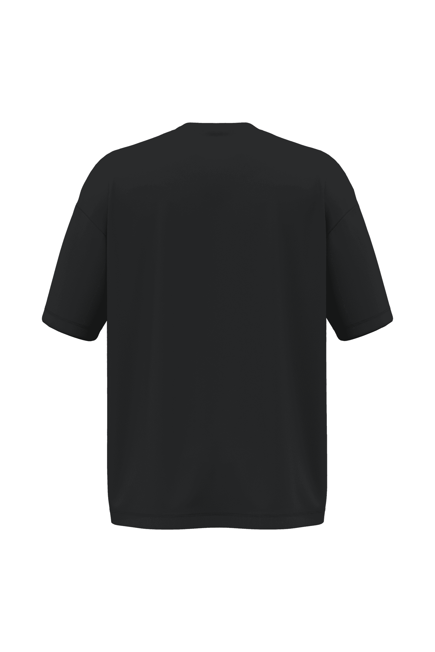 T-shirt écoresponsable oversize homme — coloris Black (Noir)