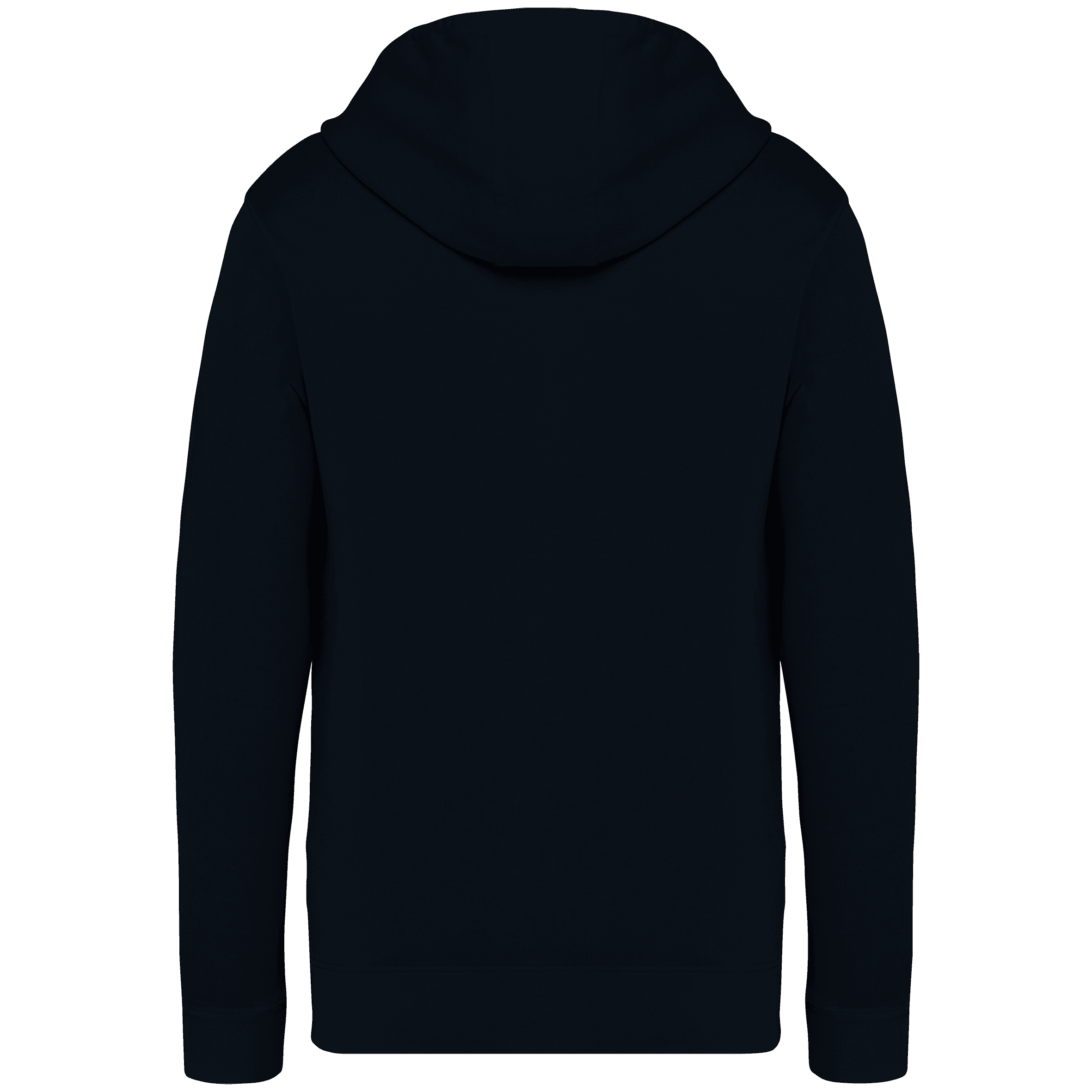 Sweat-shirt écoresponsable à capuche French Terry unisexe — coloris Washed black (Noir)