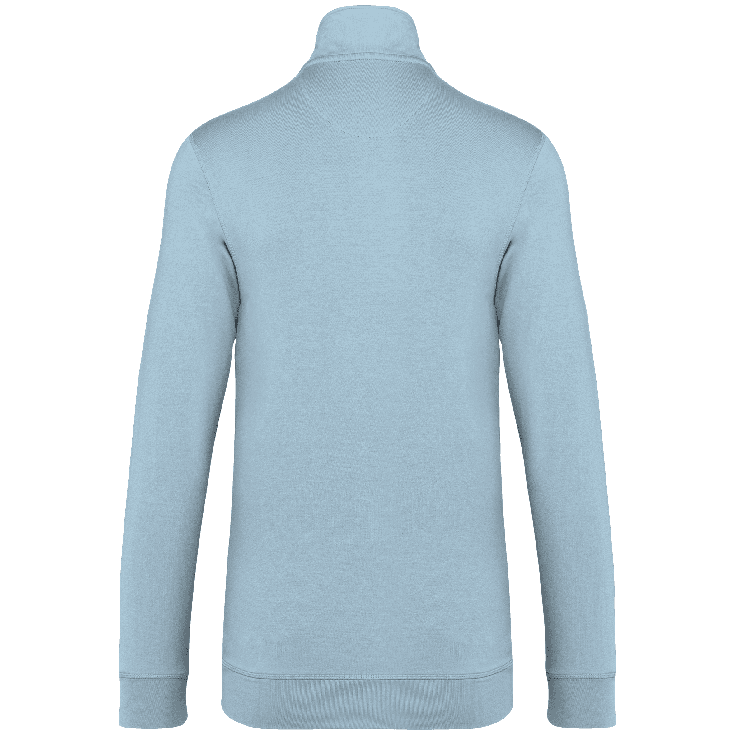 Sweat-shirt écoresponsable zippé en modal homme — coloris Aquamarine (Bleu)