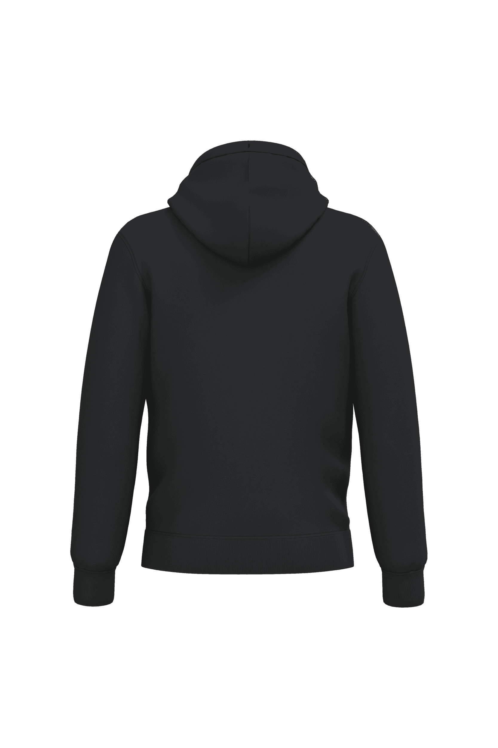 Sweat-shirt écoresponsable zippé doublé en sherpa unisexe — coloris Black (Noir)