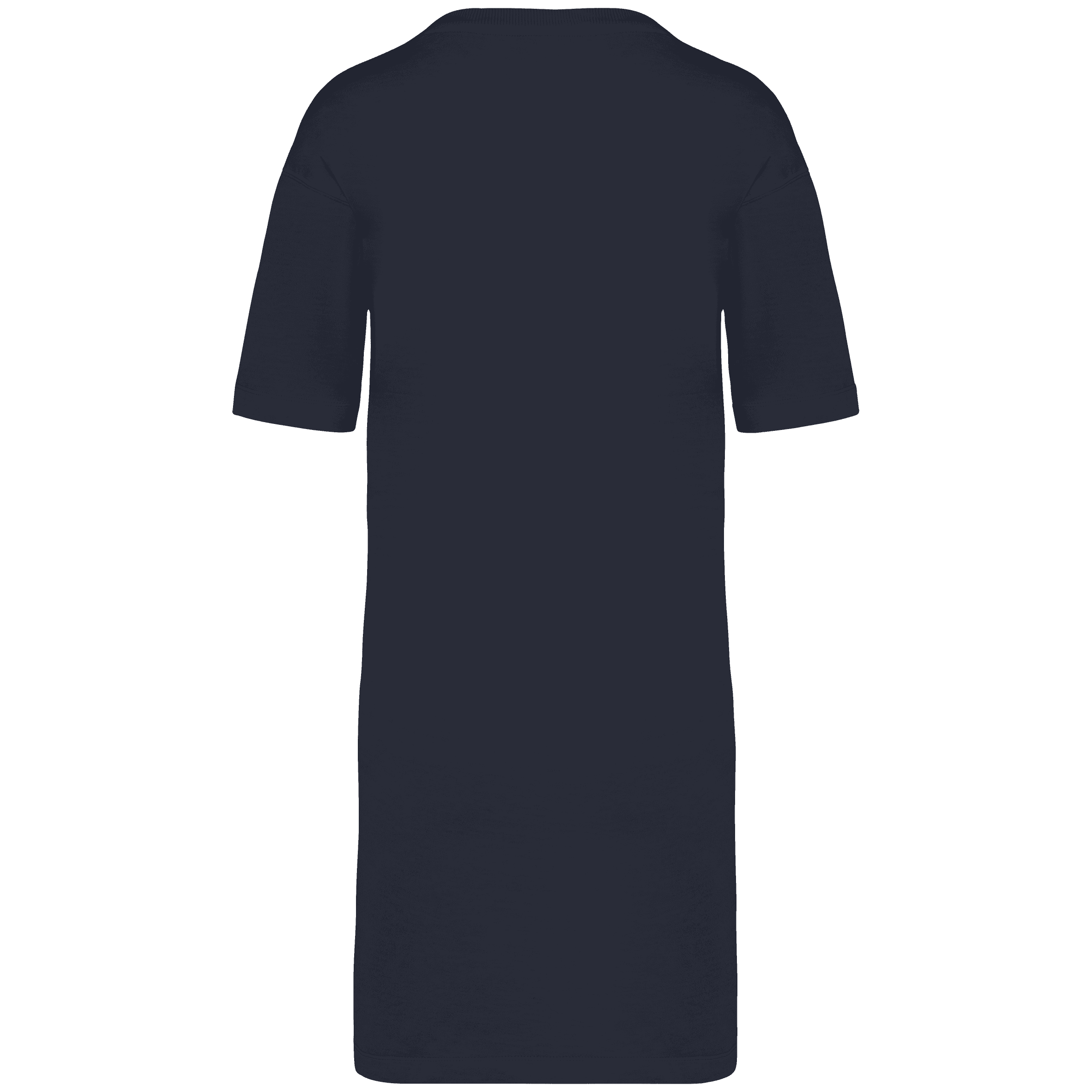 Robe t-shirt écoresponsable délavée femme — coloris Washed Coal Grey (Gris)