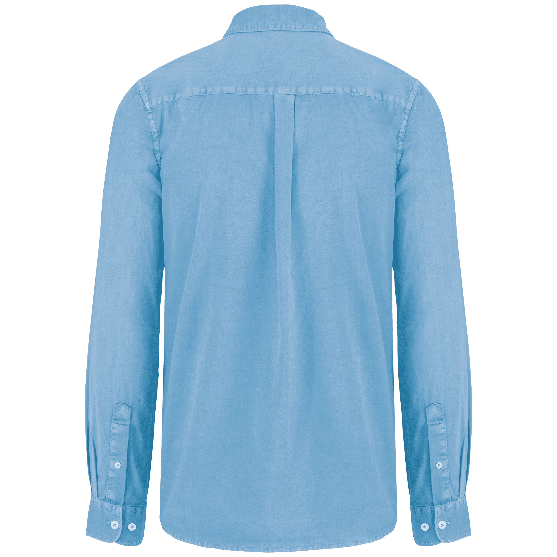 Chemise écoresponsable délavée homme — coloris Washed Cool Blue (Bleu)