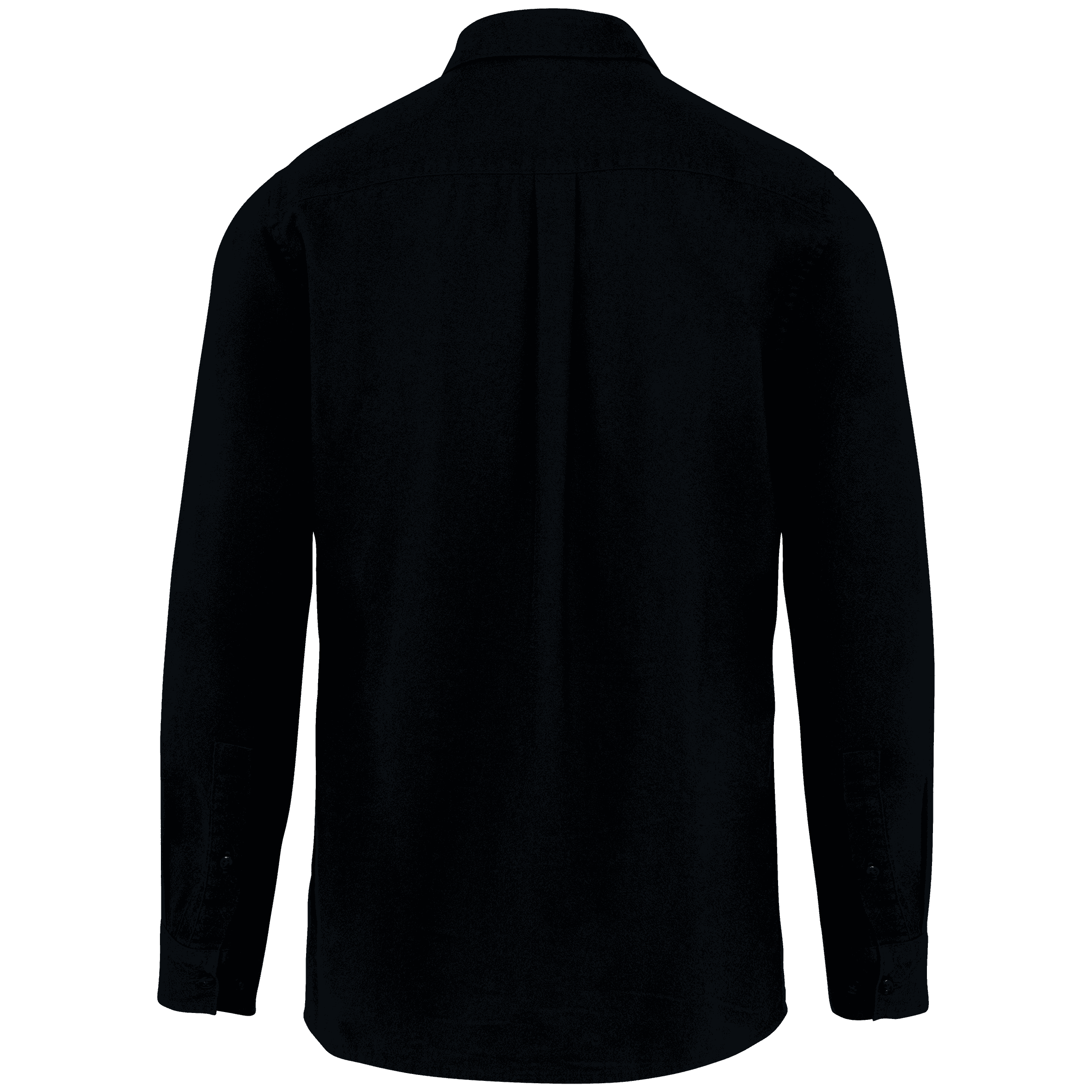 Chemise écoresponsable en flanelle homme — coloris Black (Noir)