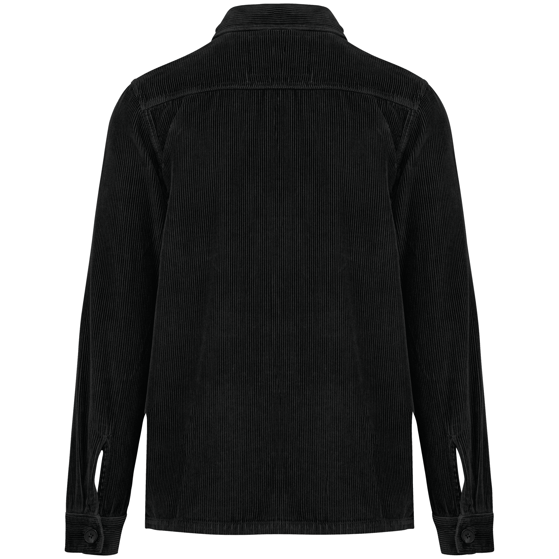 Veste écoresponsable en velours côtelé homme — coloris Washed black (Noir)