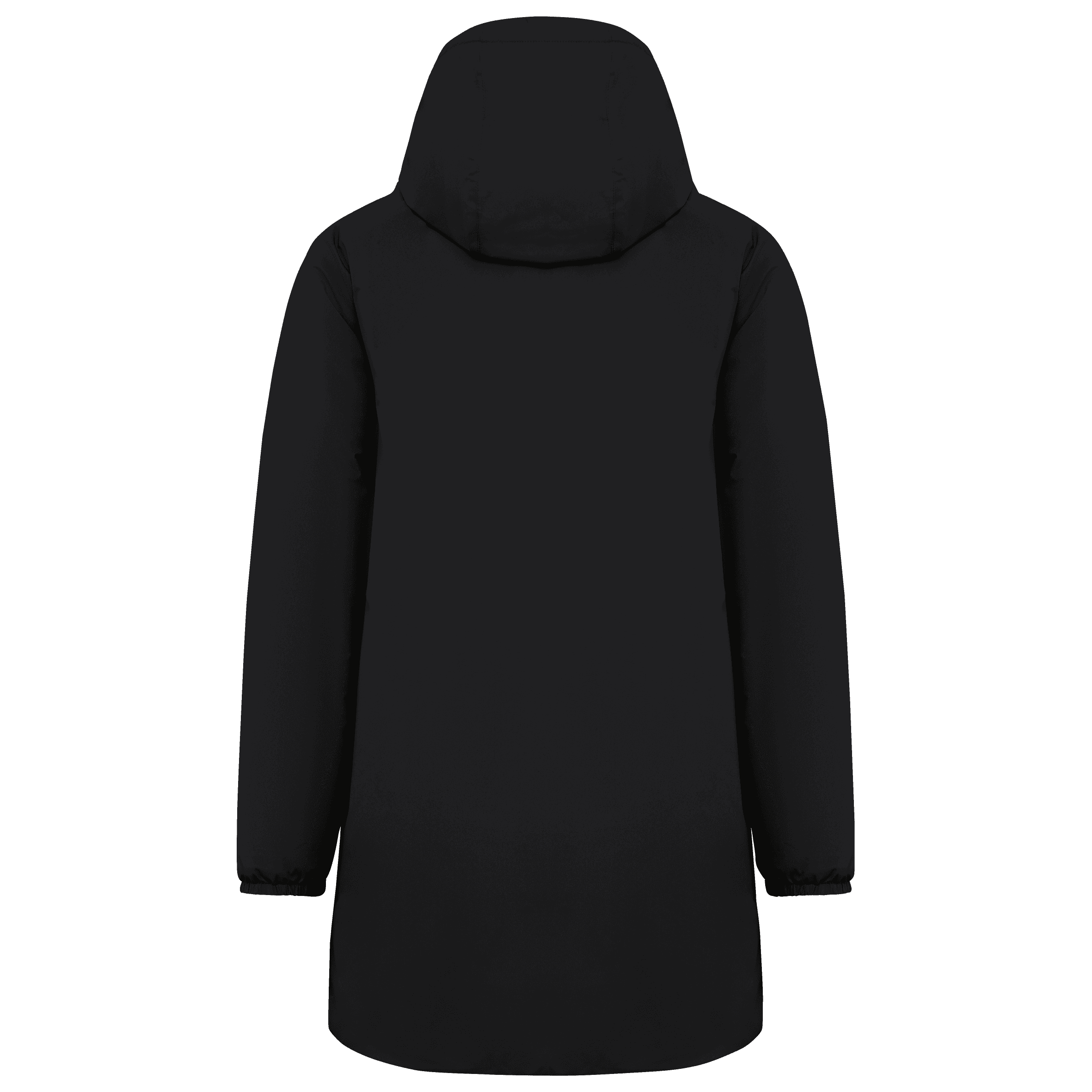 Veste écoresponsable imperméable doublée en sherpa unisexe — coloris Black (Noir)