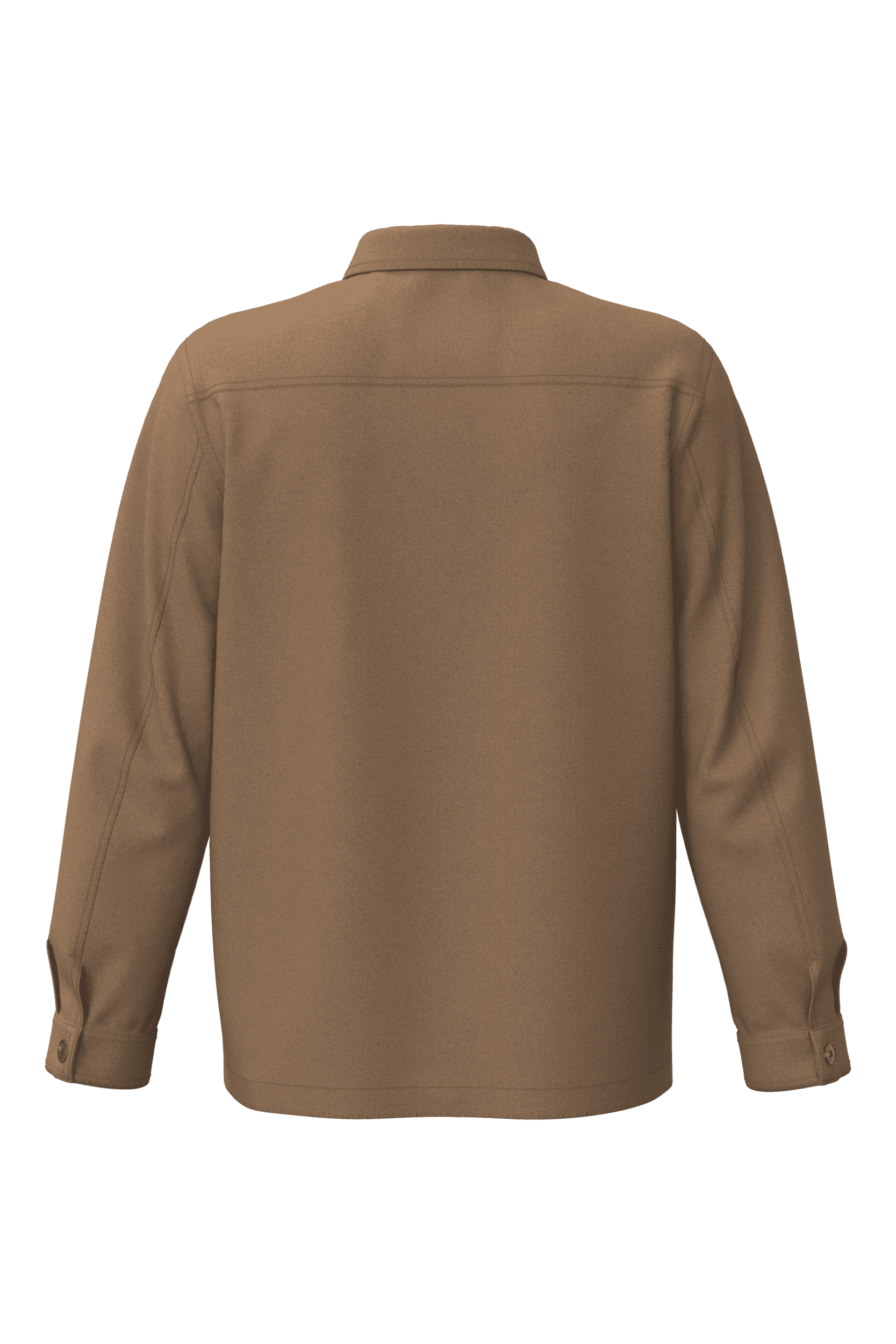 Veste worker écoresponsable délavée unisexe — coloris Washed Dark Camel (Beige)
