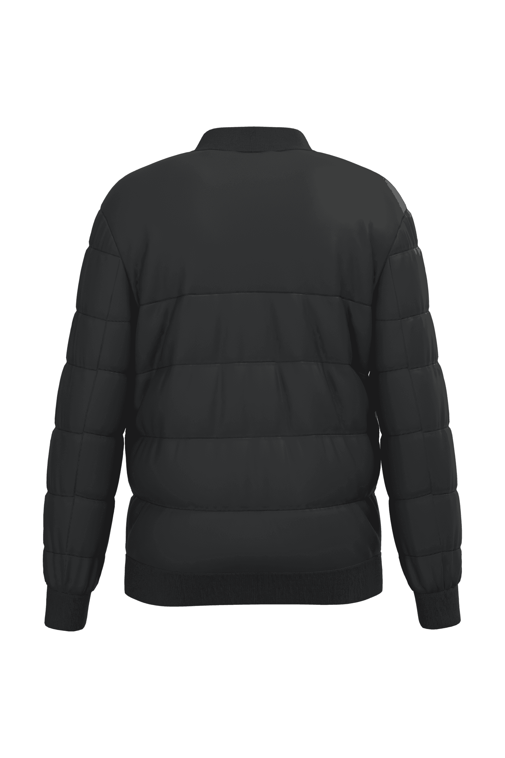 Veste matelassée écoresponsable à col teddy unisexe — coloris Black (Noir)