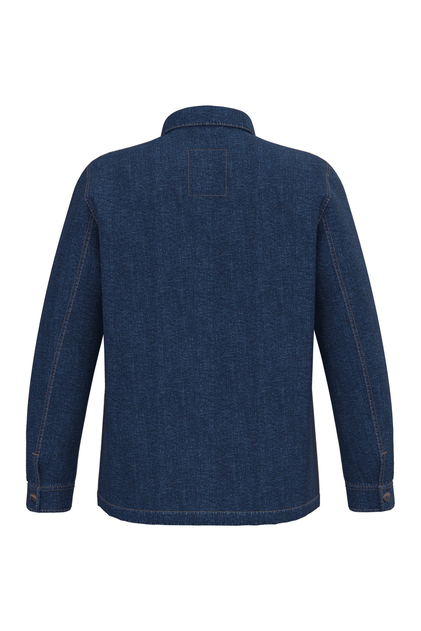 Veste en jean écoresponsable à épaules tombantes unisexe — coloris Denim (Bleu)